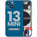Back Cover/Frame with Small Parts for iPhone 13 Mini (US Version) (Aftermarket Plus) (Blue)