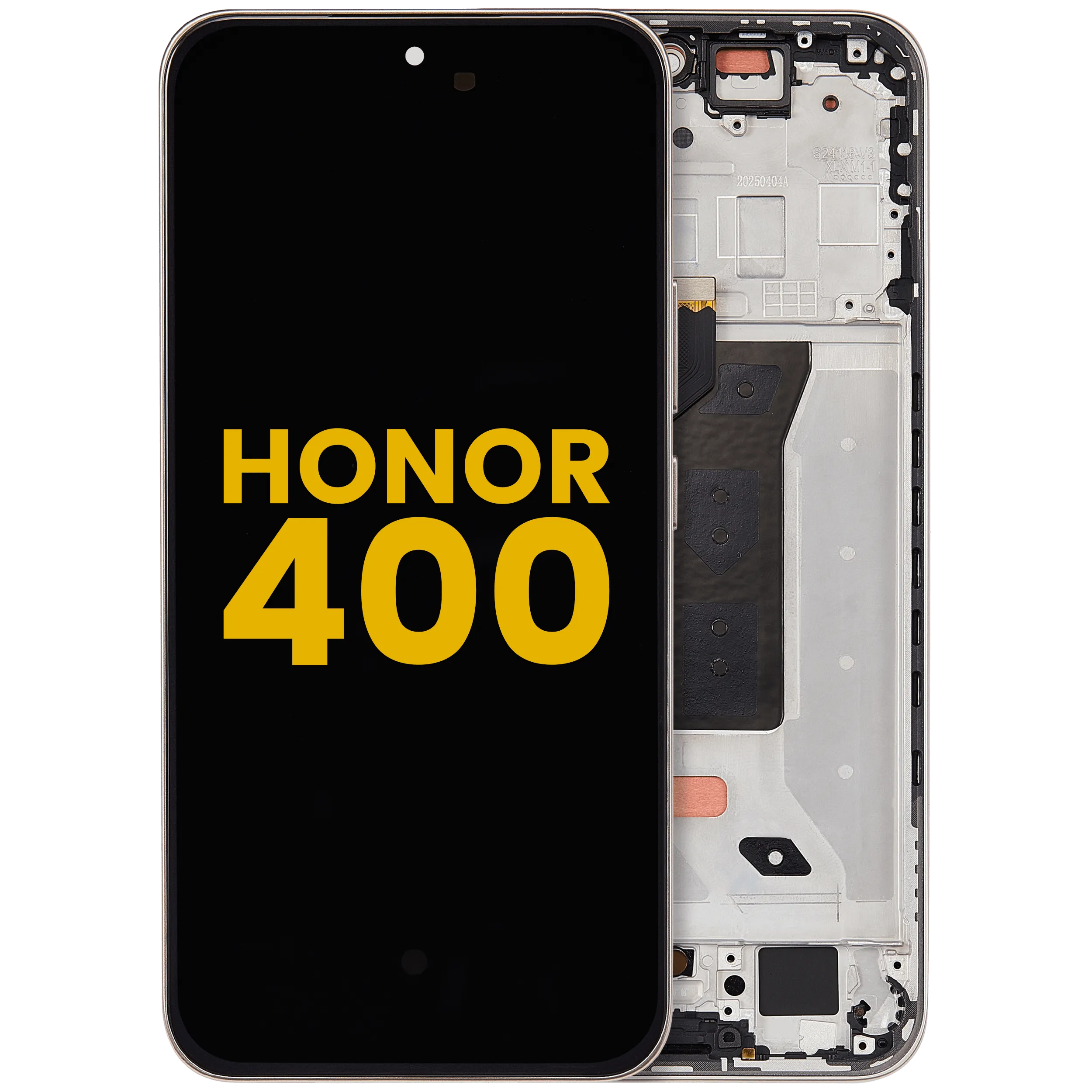 OLED-Display mit Rahmen für Honor 400 (Refurbished) (Desert Gold)