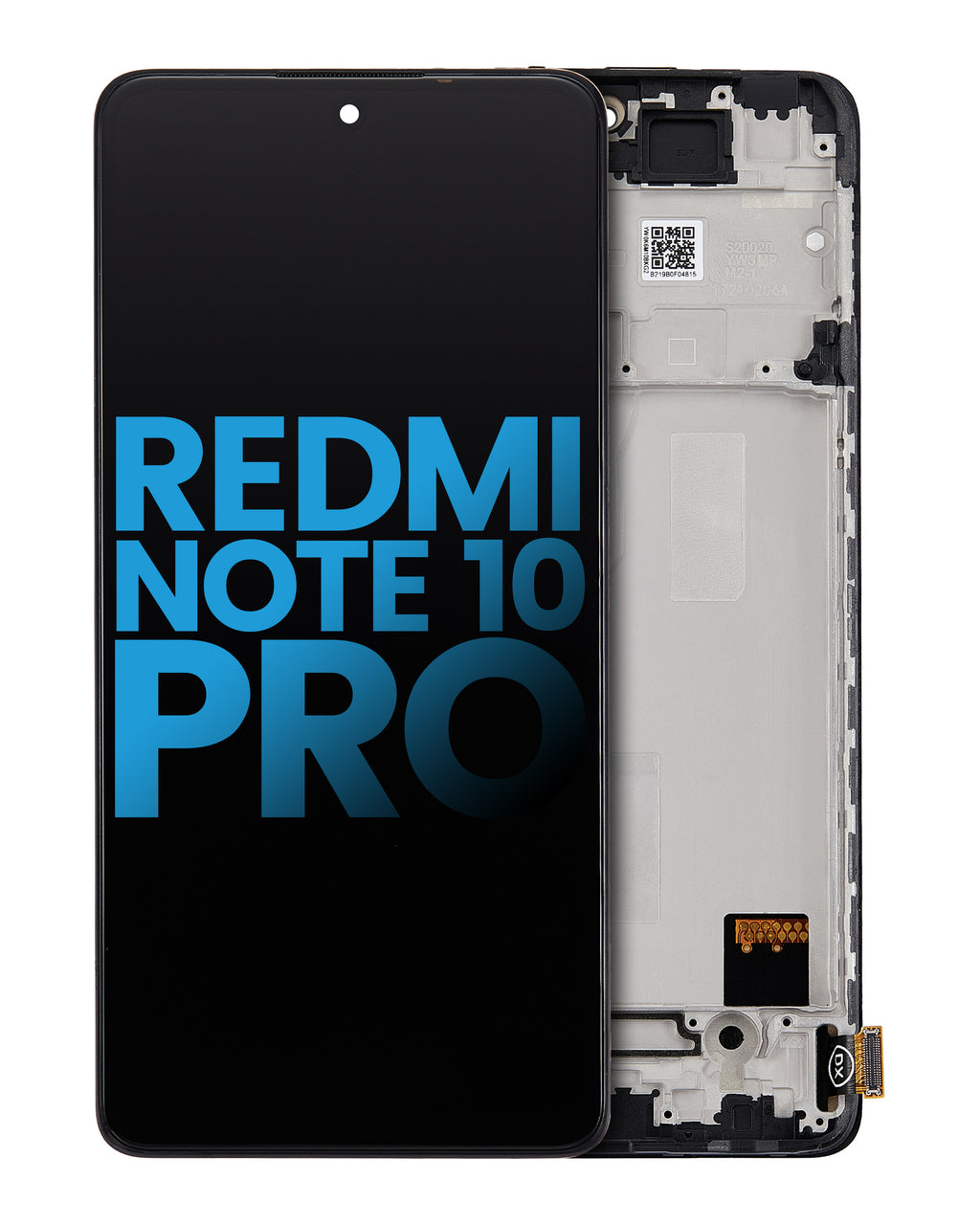 LCD mit Rahmen für Xiaomi Redmi Note 10 Pro/Max (Incell, Afterm., alle Farben)