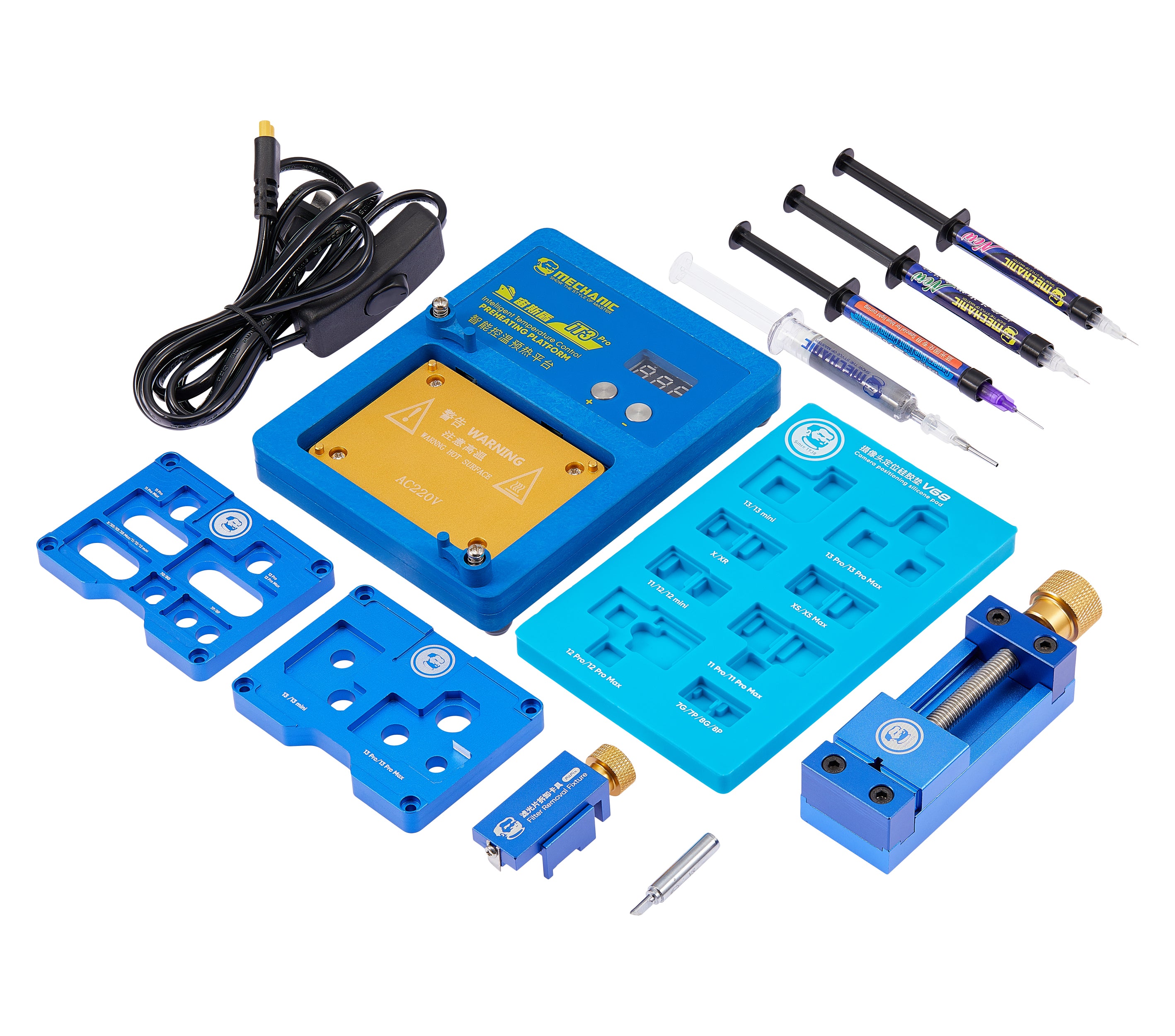 Kamera-Reparaturset für IP7 bis IP13 Pro Max (14in1) (Mechanic)