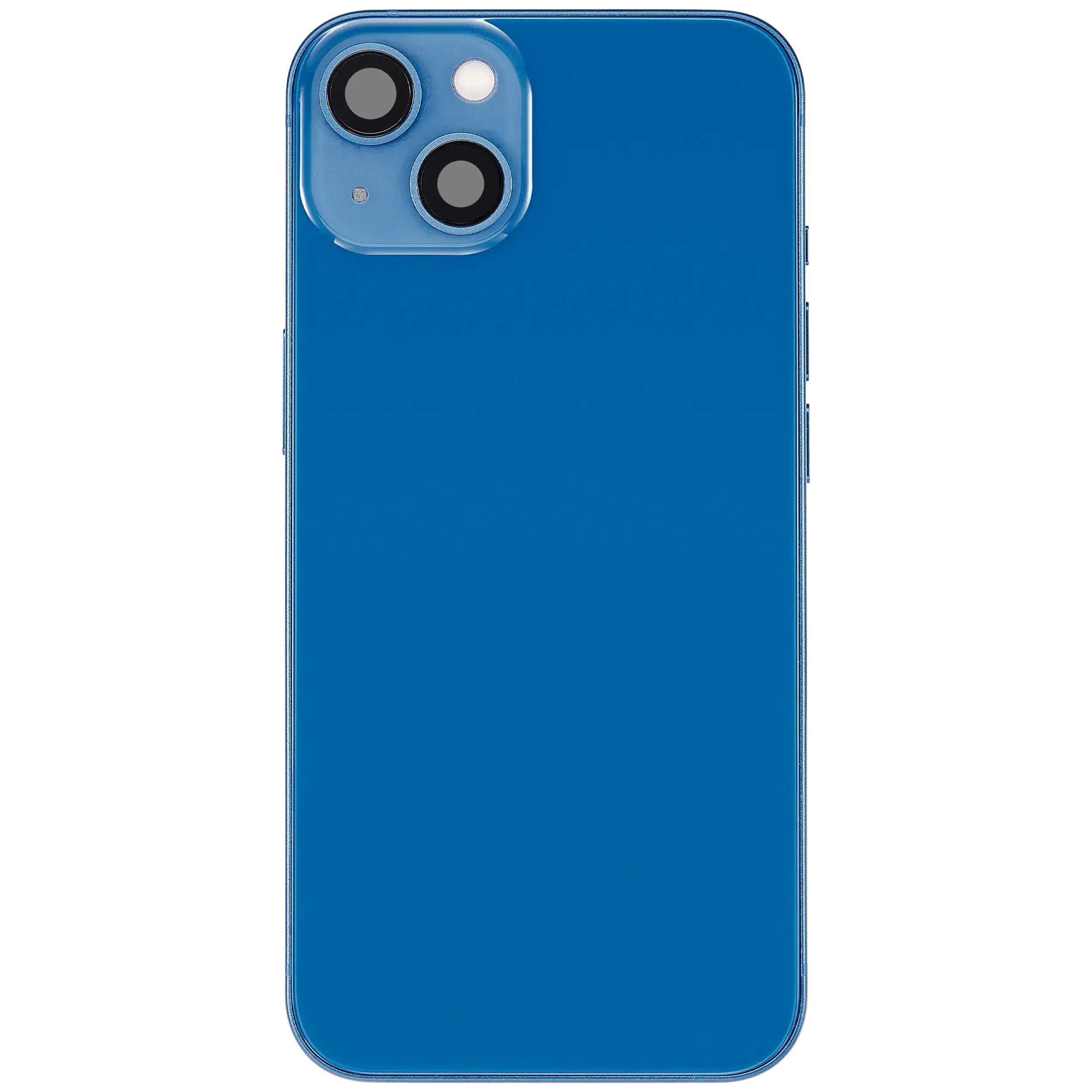 Backcover/Rahmen mit Ladebuchse Flex & Small Parts für iPhone 13 (US-Version) (gebrauchter OEM-Ausbau, Qualität C) (Blau)