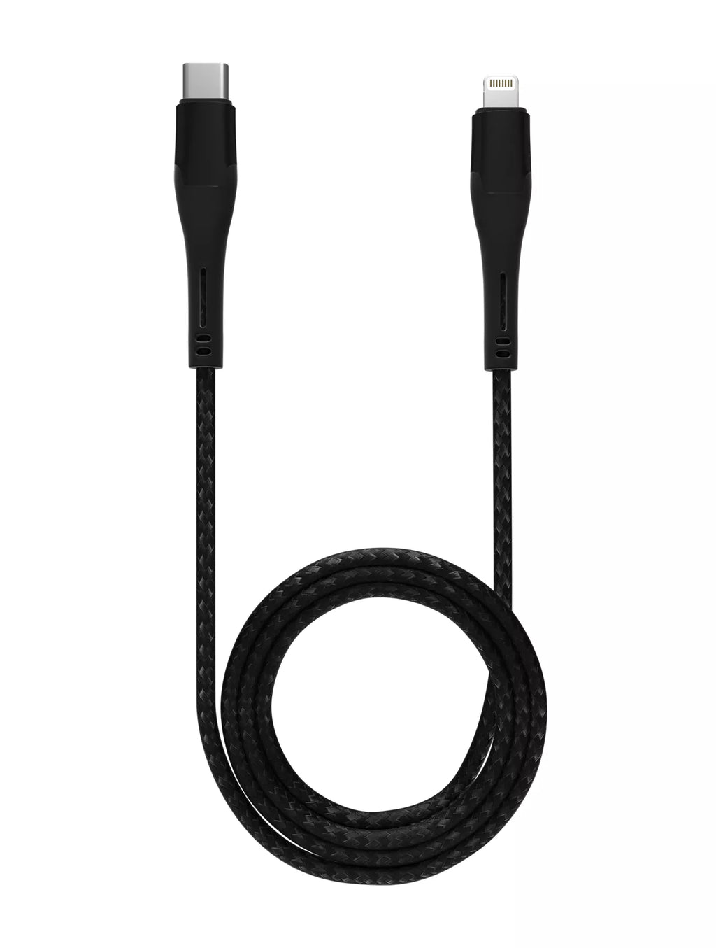 Lightning zu USB Type-C Kabel (MFI) (1 m / 3 ft) (Schwarz)