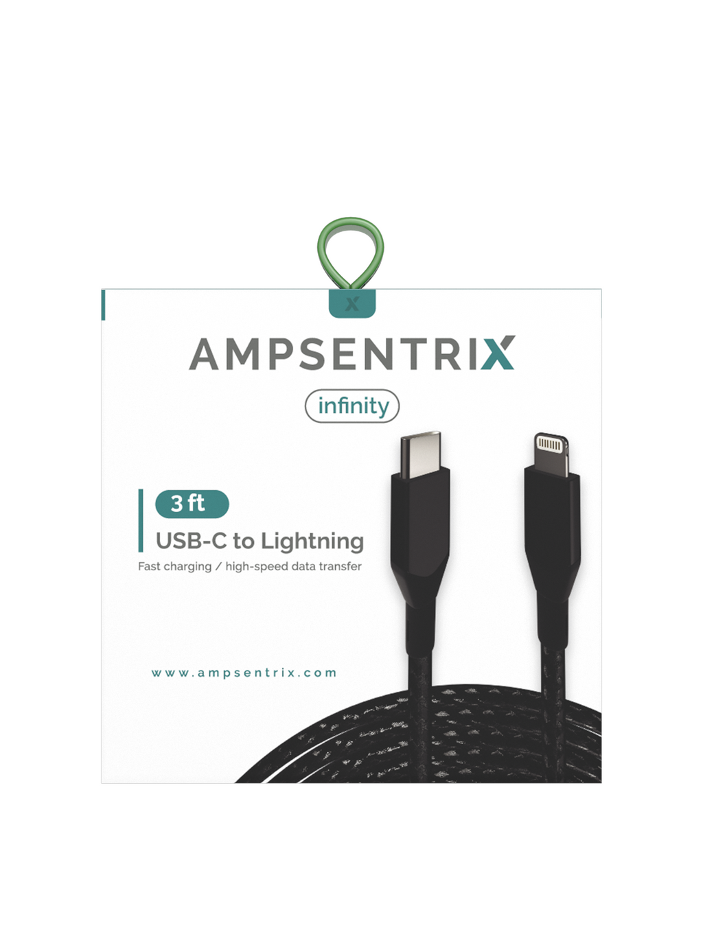 Lightning auf USB-C Kabel, Non-MFI, 1m, Schwarz