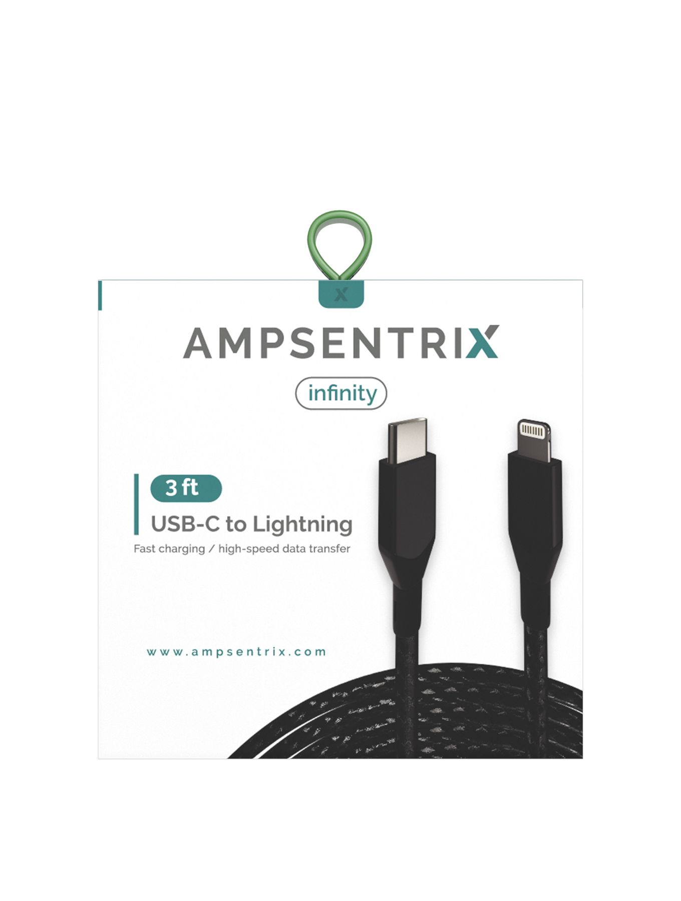 Lightning auf USB-C Kabel, Non-MFI, 1m, Schwarz