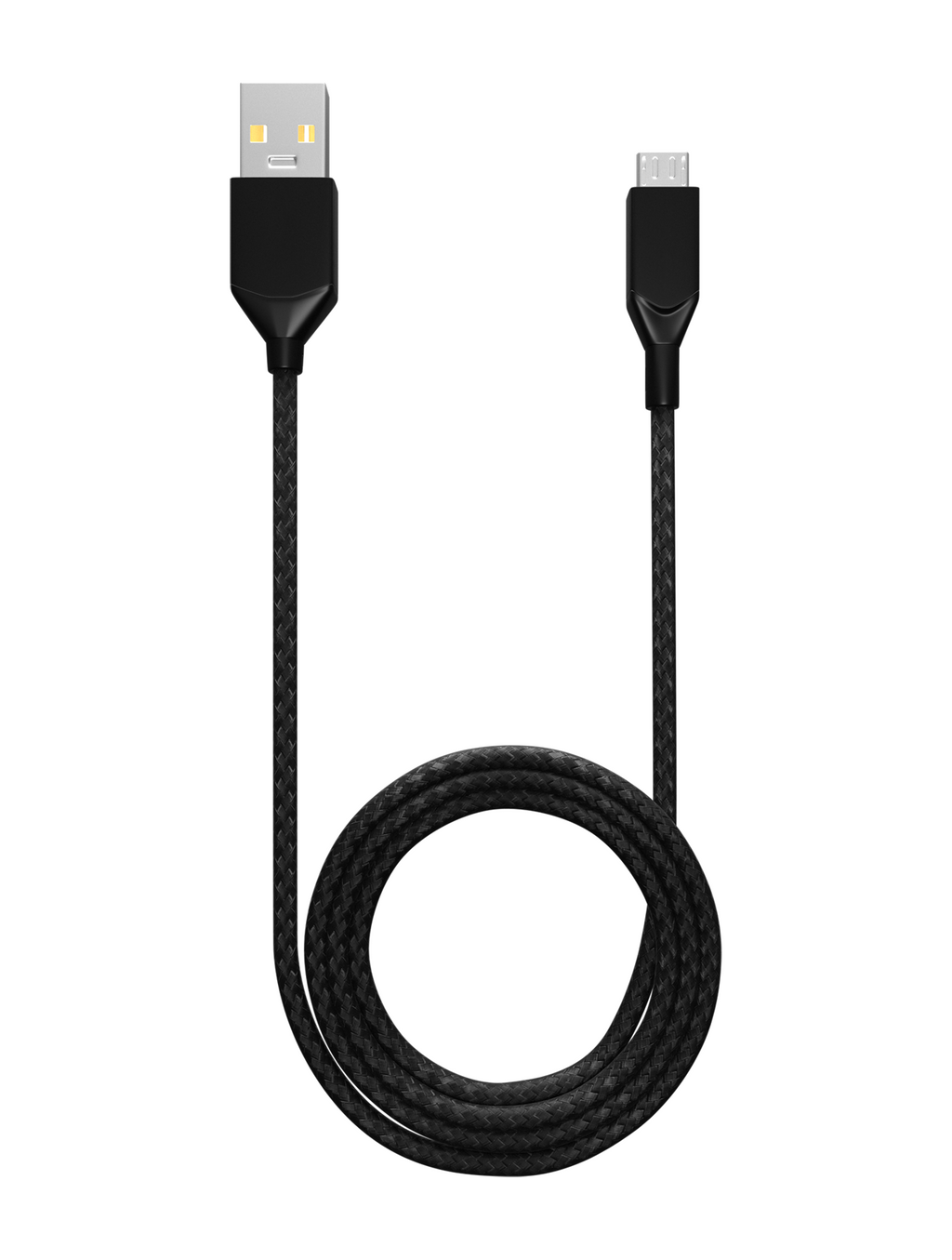 Micro USB to USB Type A Cable (1 m / 3 ft) (AmpSentrix Infinity) (Black)