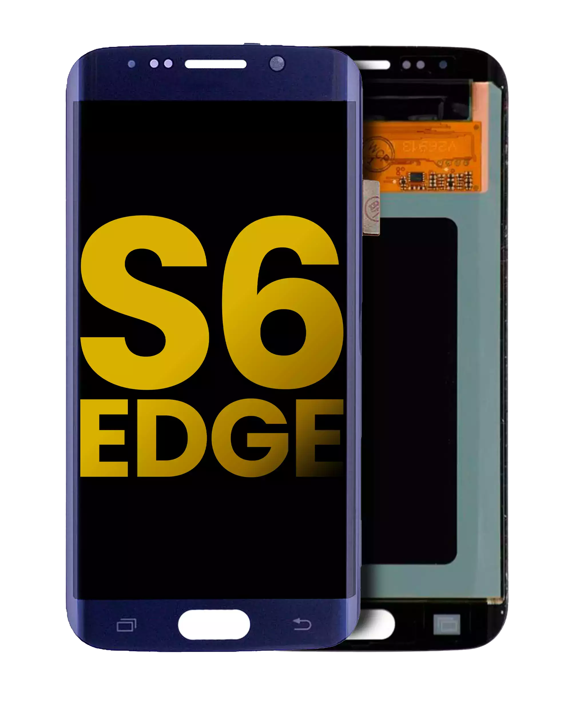 OLED-Display ohne Rahmen für Samsung Galaxy S6 Edge (Refurbished) (Black Sapphire)