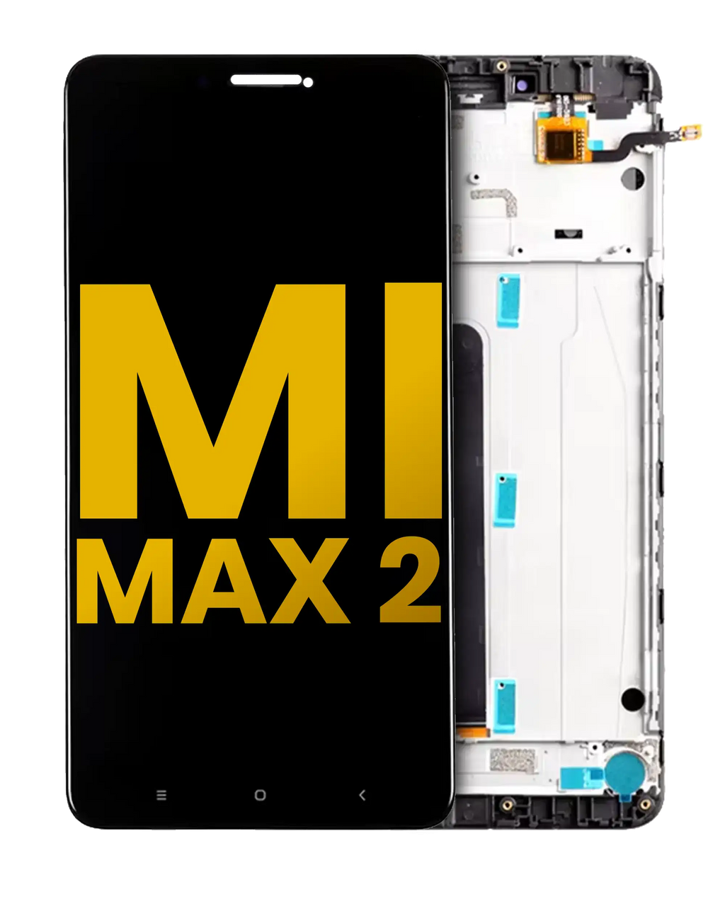 LCD Display with Frame for Xiaomi Mi Max 2 (Refurbished) (Matte Black)