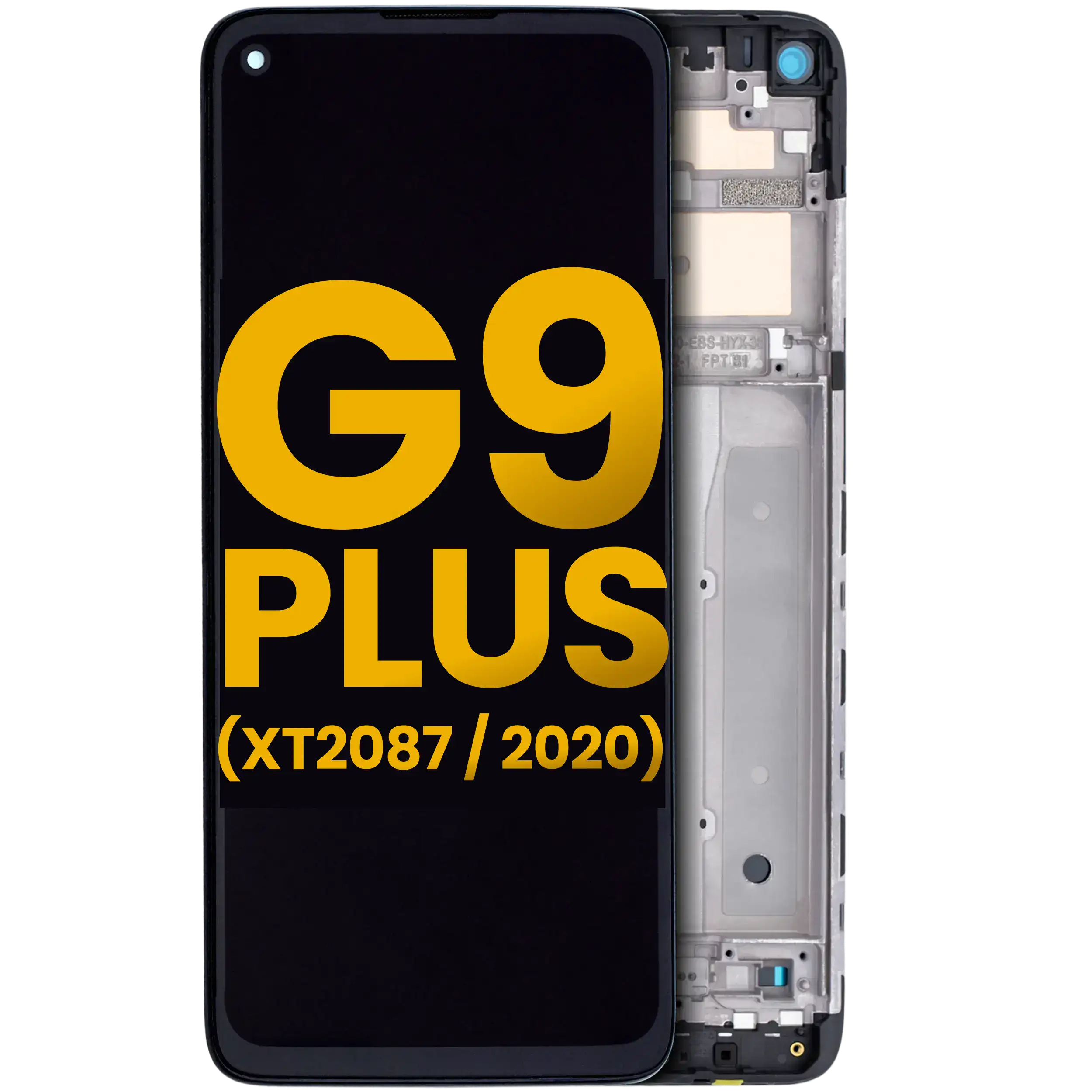 LCD-Display mit Rahmen für Motorola Moto G9 Plus (XT2087 / 2020) (Refurbished) (Alle Farben)
