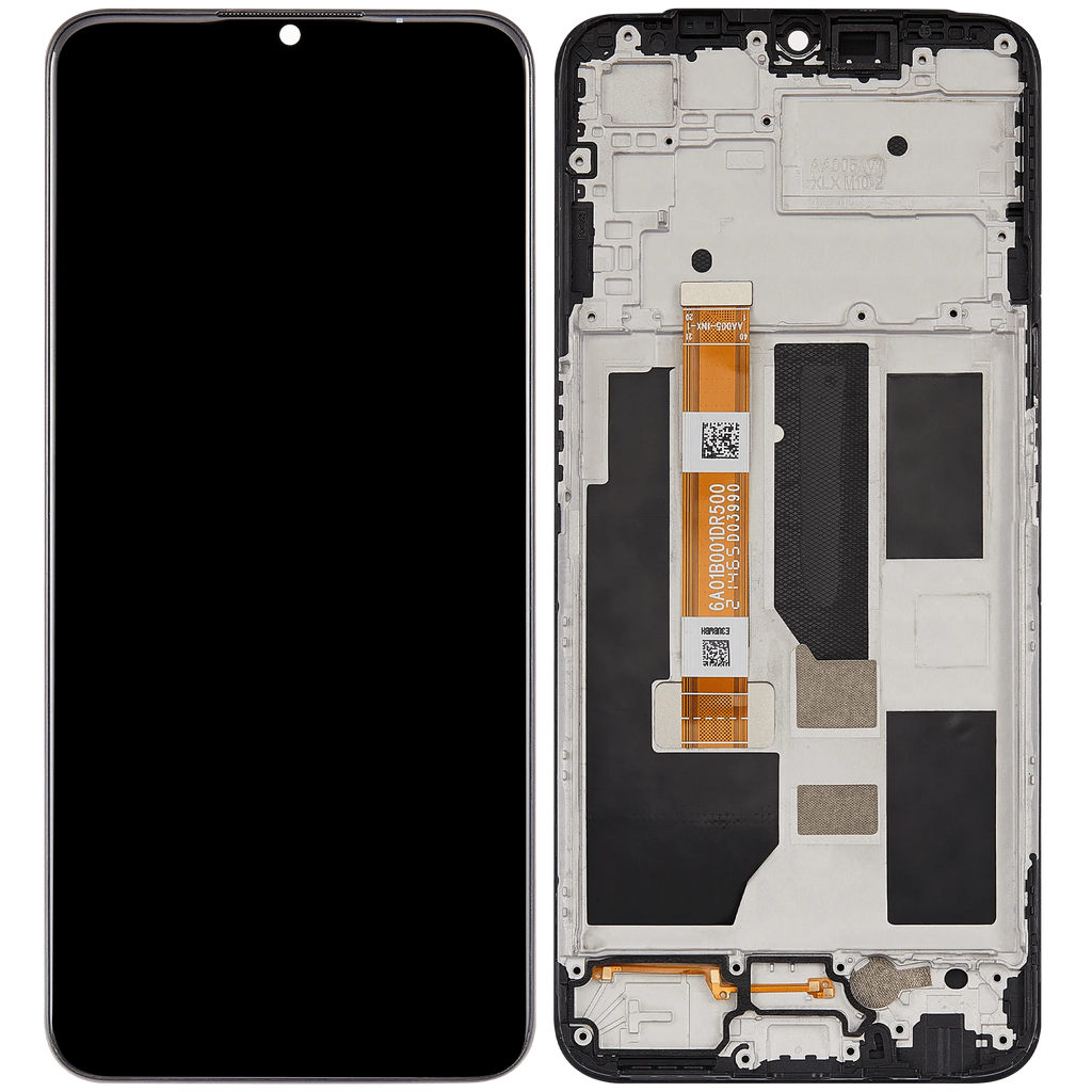 LCD-Display mit Rahmen für Oppo A55 5G (2021) (Refurbished) (Alle Farben)