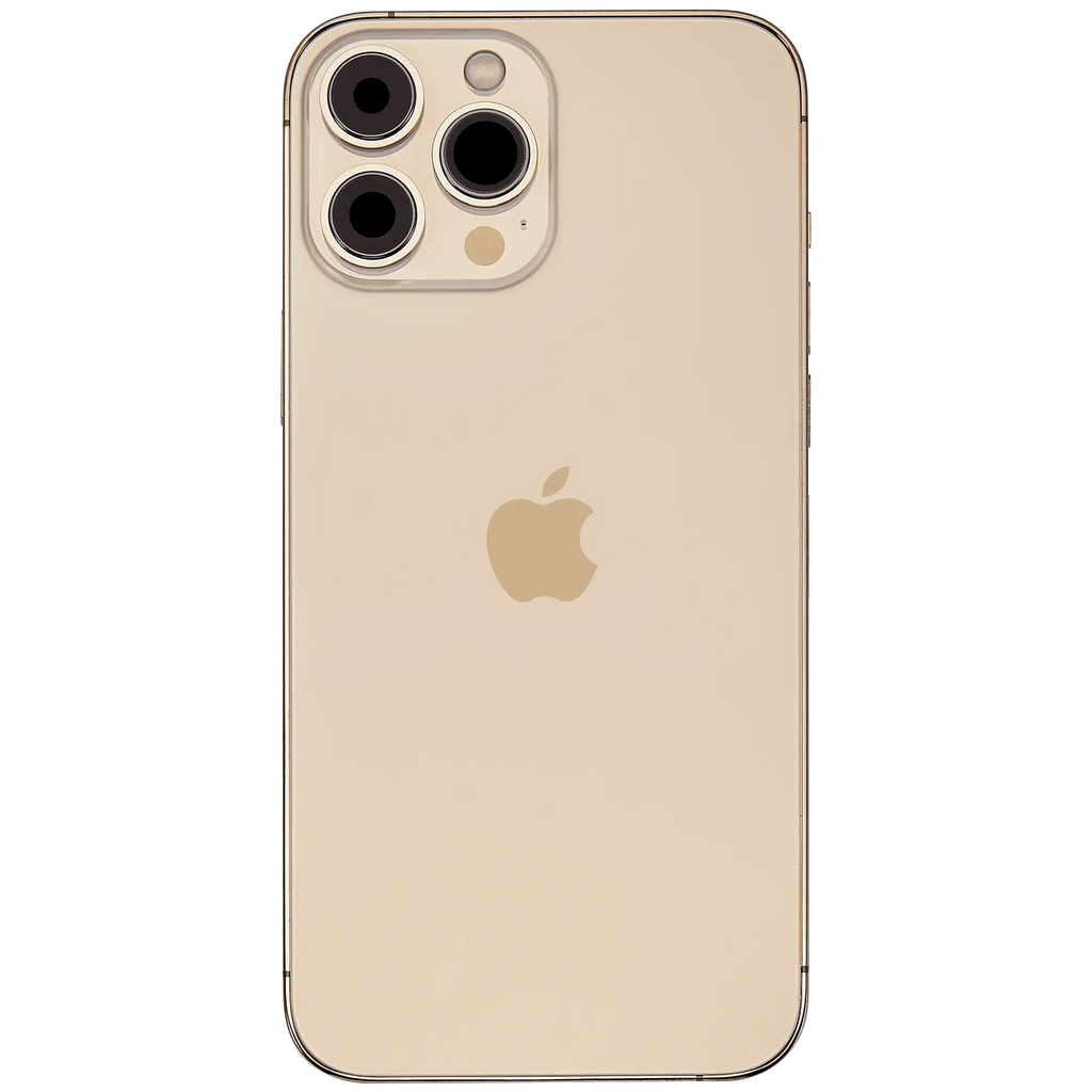 Backcover/Rahmen mit Ladebuchse Flex & Small Parts für iPhone 13 Pro Max (US-Version) (gebrauchter OEM-Ausbau, Qualität A) (Gold)