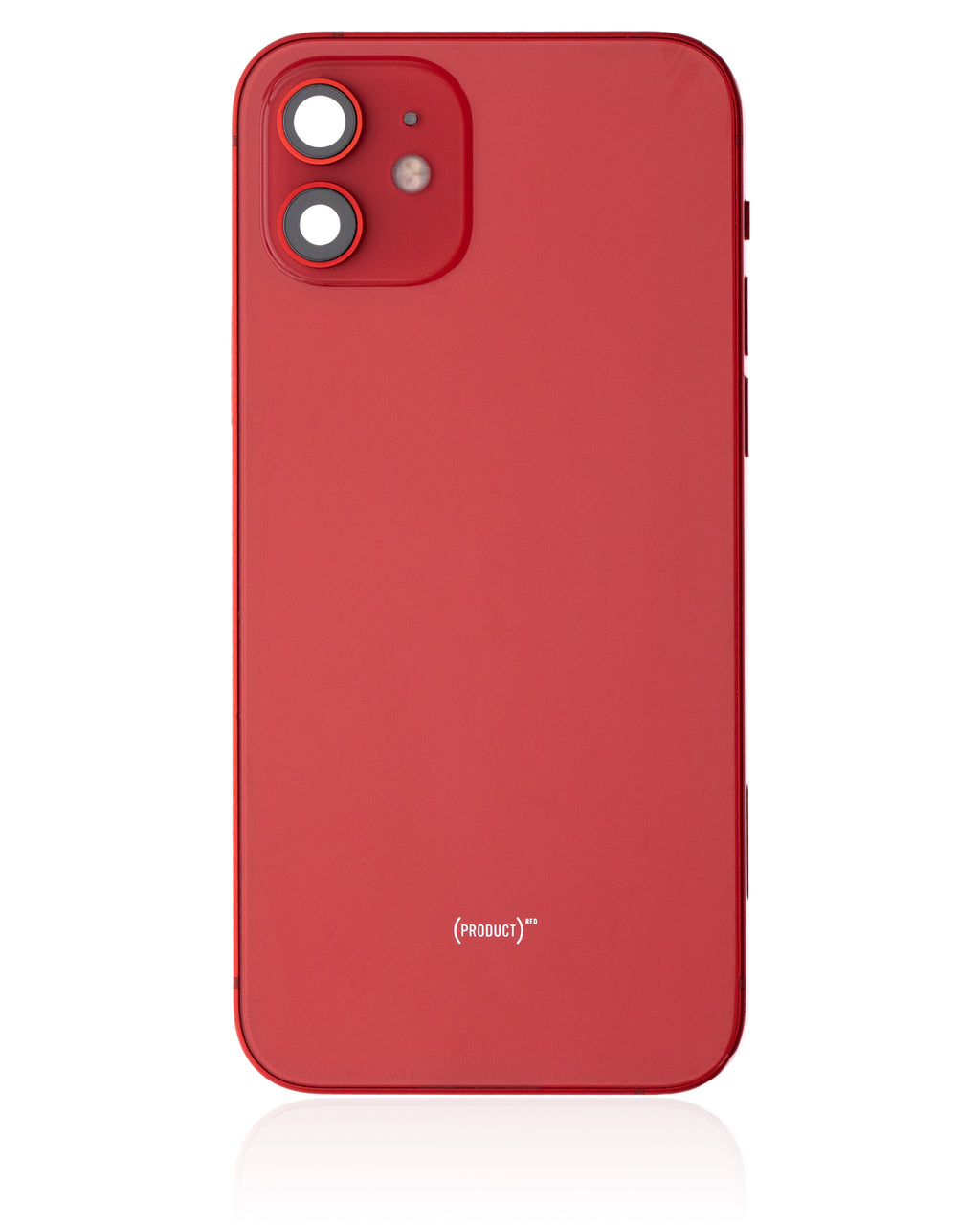 Backcover/Rahmen mit Small Parts für iPhone 12 (EU / Global Version) (gebrauchter OEM-Ausbau, Qualität A) (Rot)