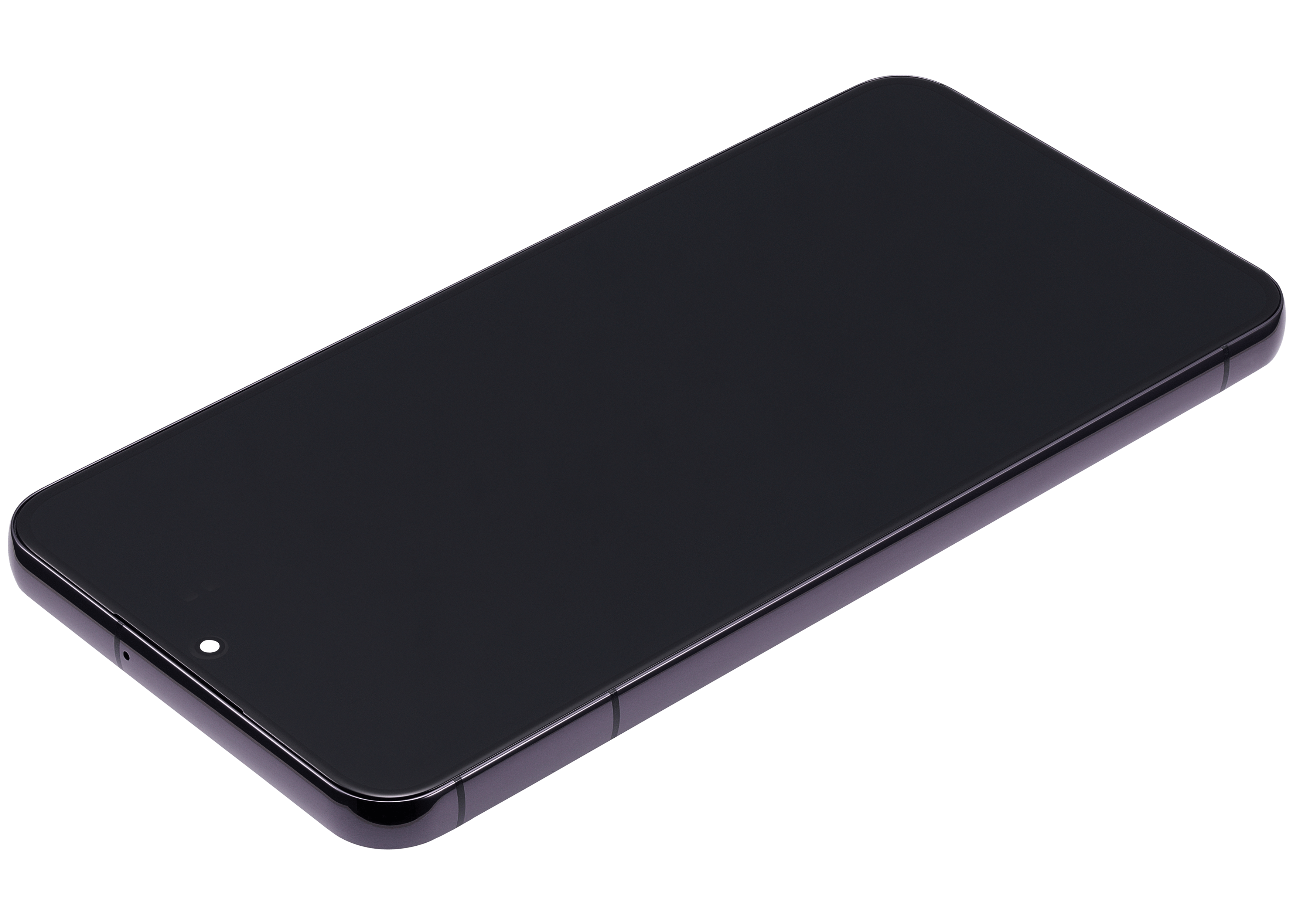 OLED-Display mit Rahmen für Samsung Galaxy S22 Plus 5G (gebrauchter OEM-Ausbau, Qualität A) (Phantom Black)