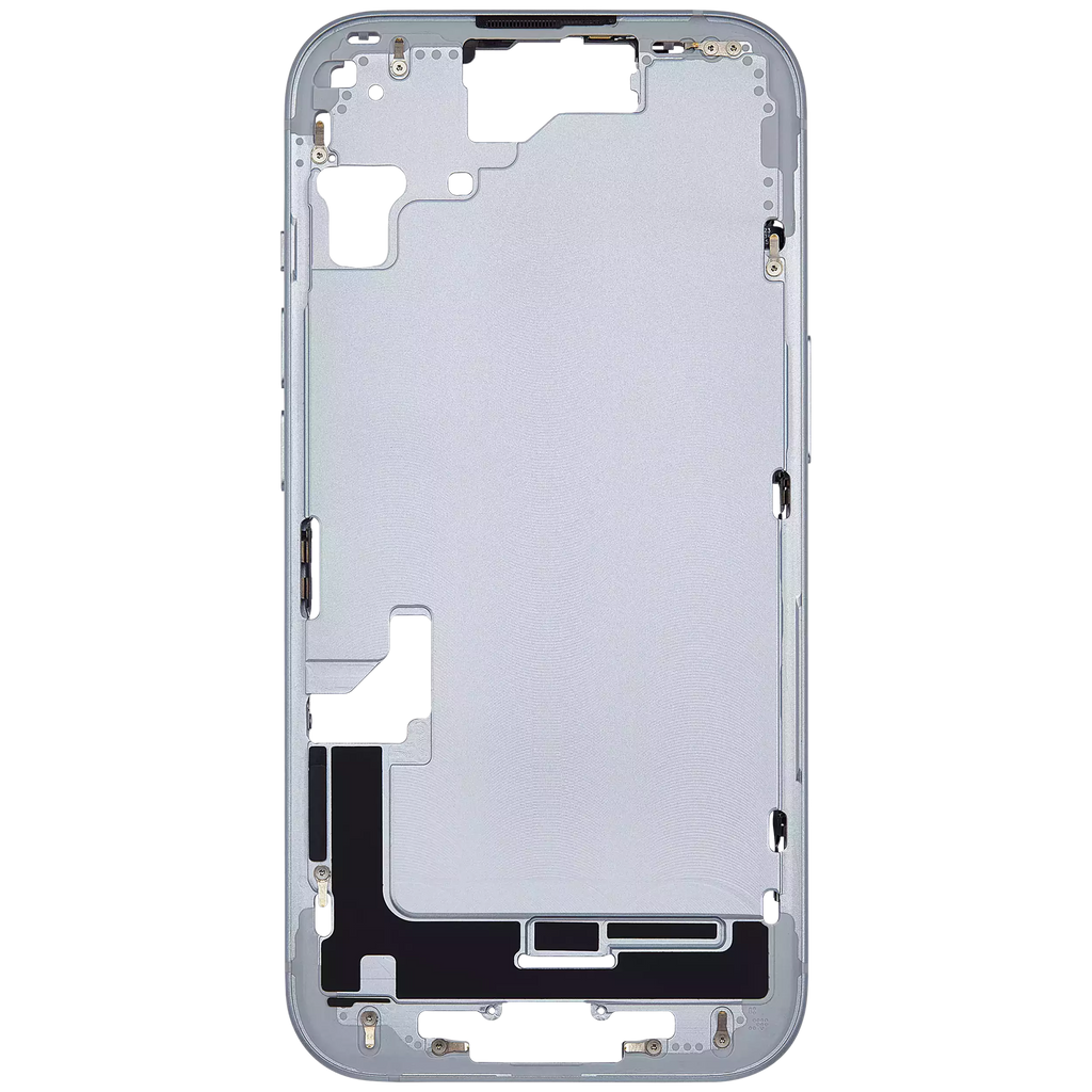 Midframe/Rahmen mit Small Parts für iPhone 15 (EU / Global Version) (gebrauchter OEM-Ausbau, Qualität A) (Blau)