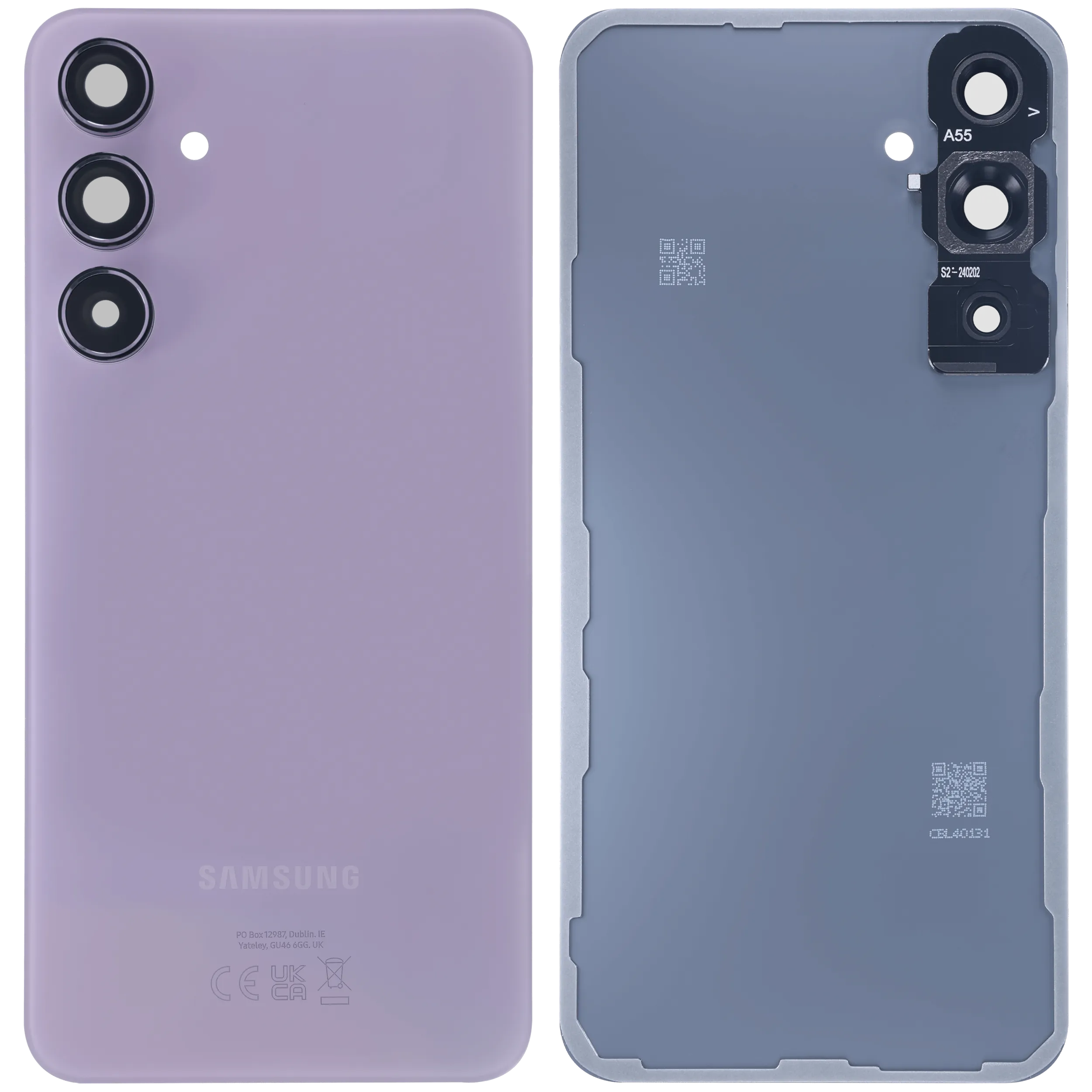 Backcover Glass für Samsung Galaxy A55 5G (A556 / 2024) (Service Pack) (Lilac)