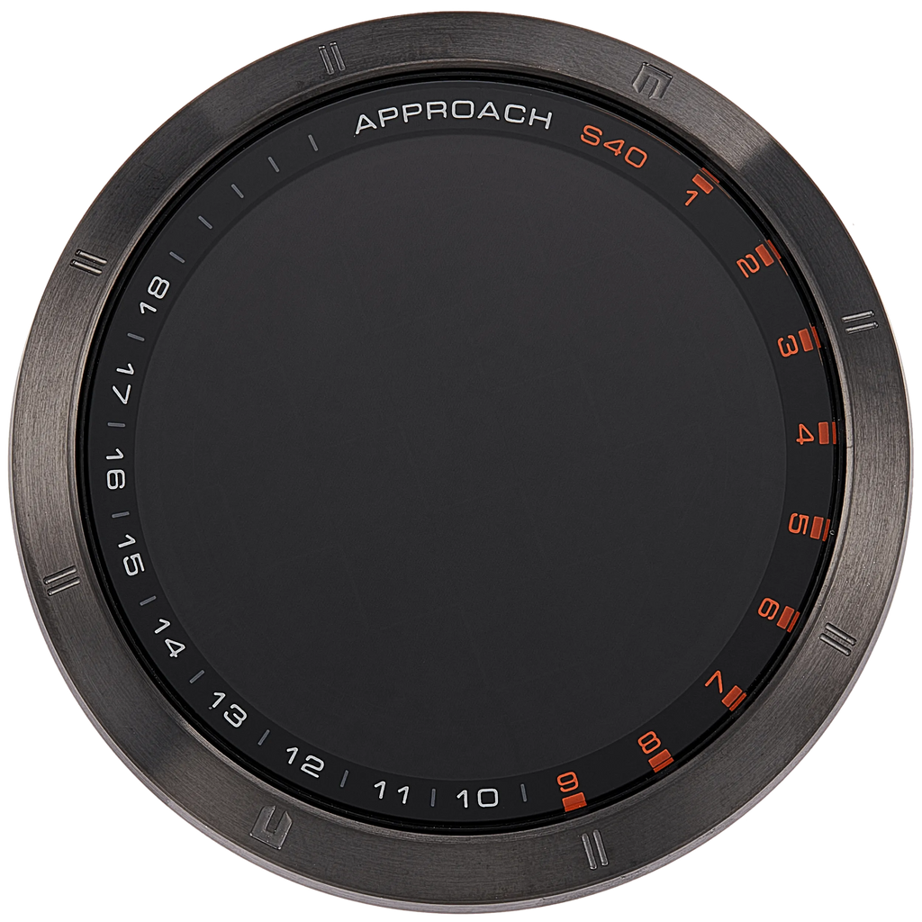 LCD-Display mit Rahmen für Garmin Approach S40 (2019) (Premium) (Schwarz)