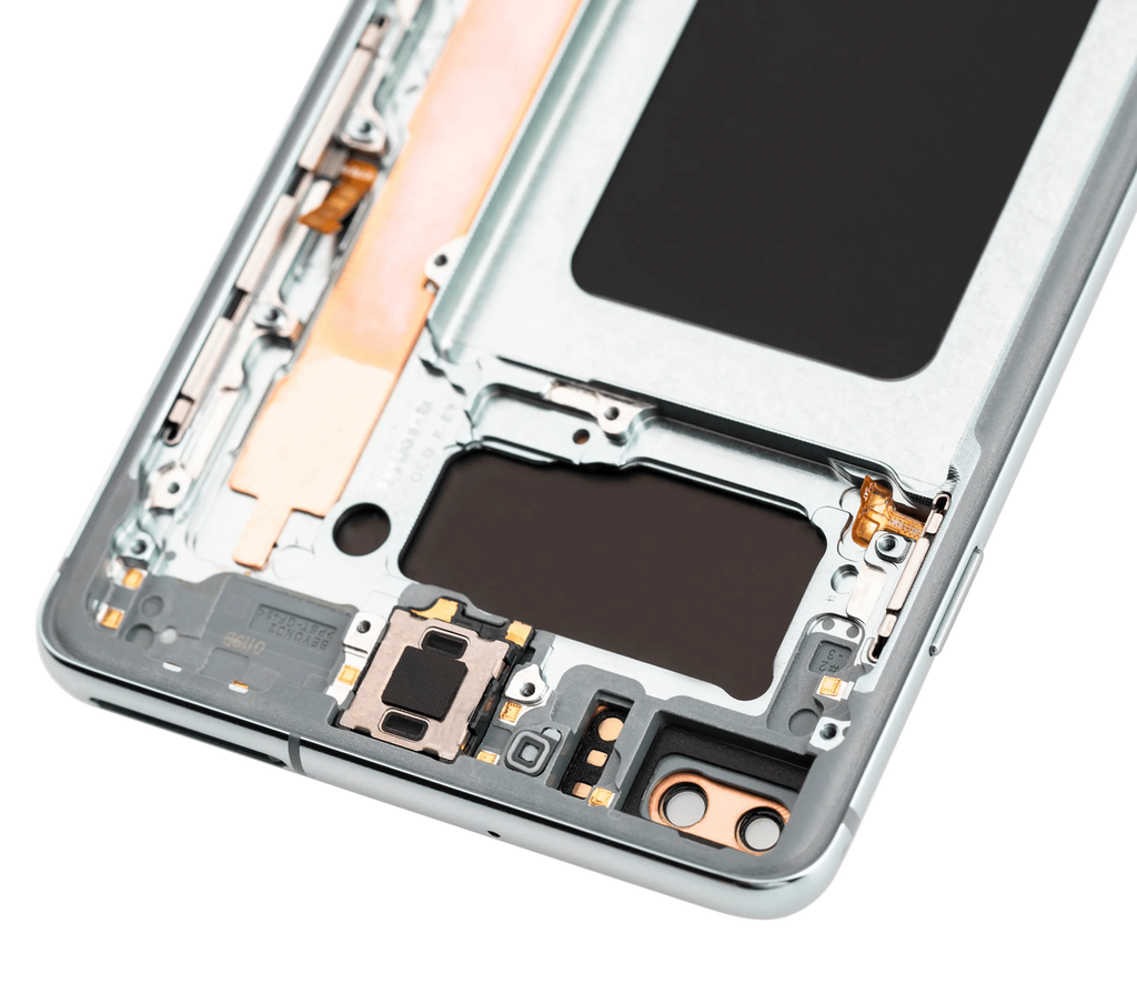 OLED-Display mit Rahmen für Samsung Galaxy S10 Plus (Aftermarket Plus) (Prism Green)