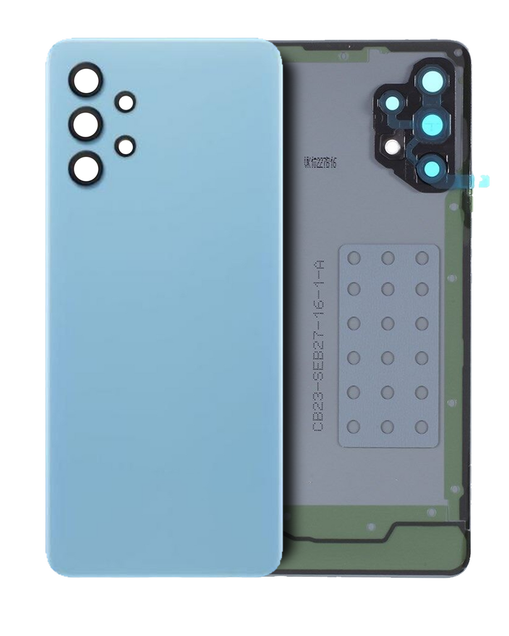 Back cover with camera lens for Samsung Galaxy A32 4G (A325 / 2021) (Service Pack) (Awesome Blue)