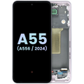 OLED Display with Frame for Samsung Galaxy A55 (A556 / 2024) (Service Pack) (Lilac)
