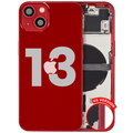 Backcover/Rahmen mit Small Parts für iPhone 13 (US-Version) (gebrauchter OEM-Ausbau, Qualität B) (Rot)