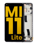 OLED Display with Frame for Xiaomi Mi 11 Lite / Mi 11 Lite 5G (Refurbished) - Boba Black