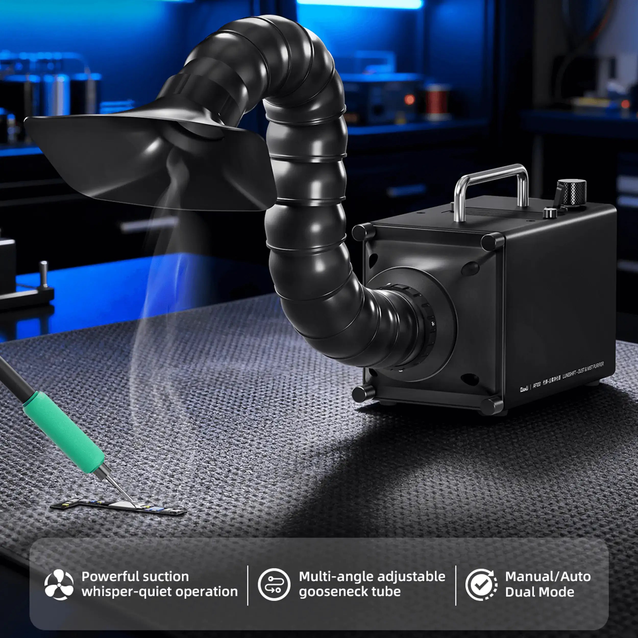 AF100 Smart Solder Fume & Smoke Extractor (110V-220V) (Qianli)
