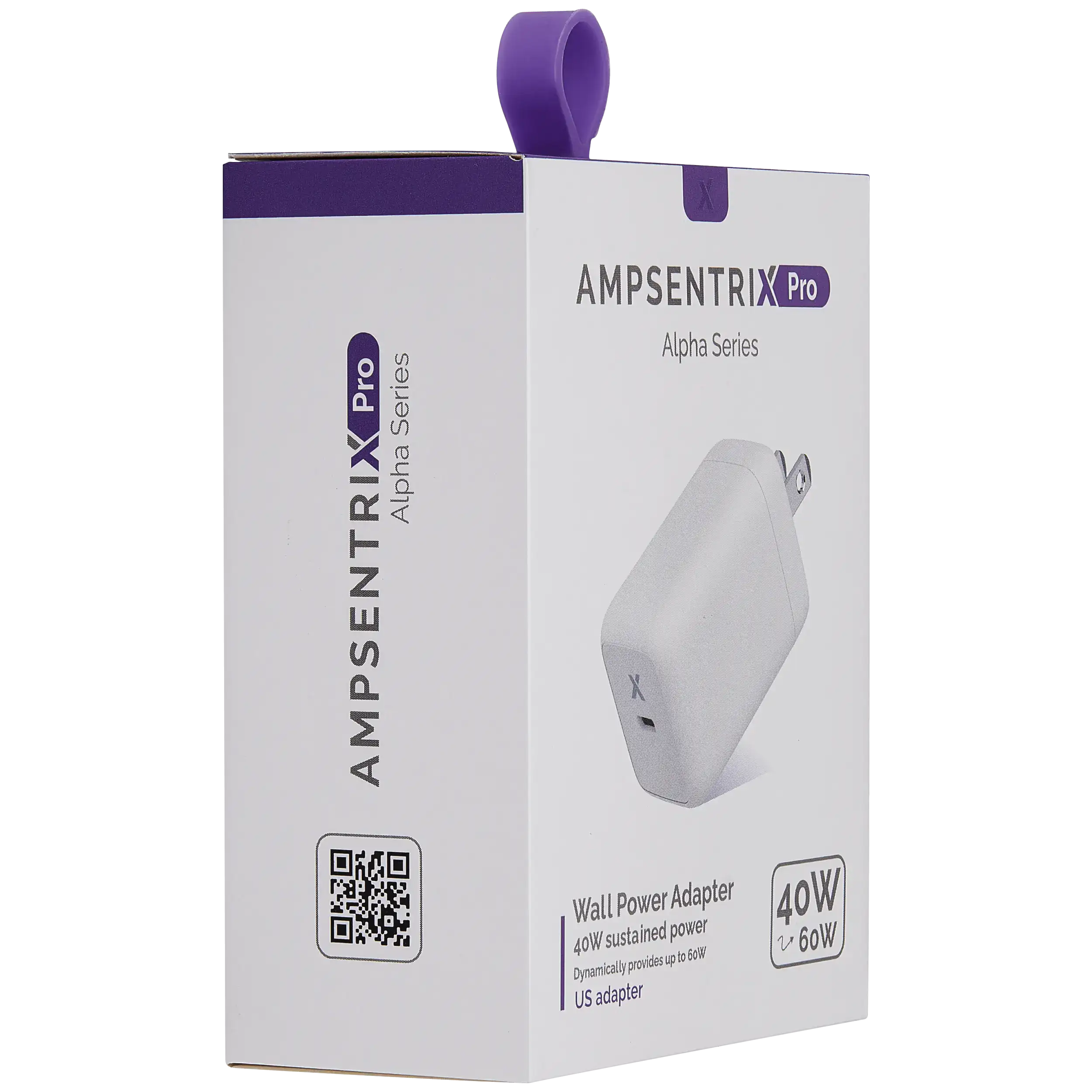 AmpSentrix 40W USB-C Wall Adapter (110V / US Plug)