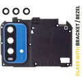 Kameralinse hinten mit Halterung für Xiaomi Redmi Note 9 4G (Blau)