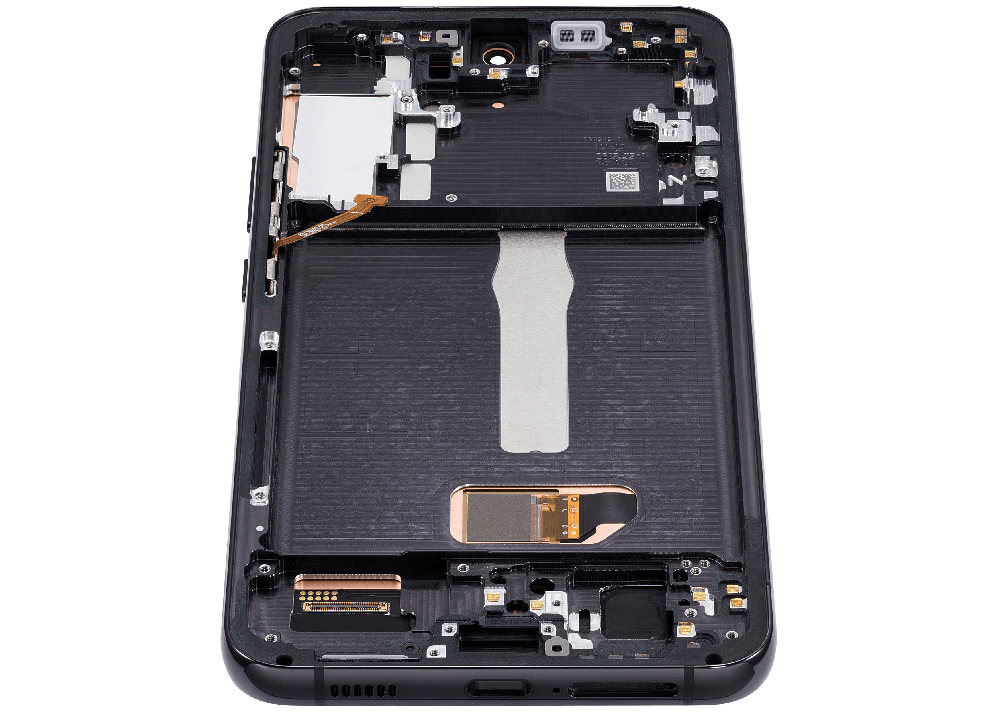 OLED-Display mit Rahmen für Samsung Galaxy S22 Plus 5G (US & Internationale Version) (Aftermarket Plus) (120Hz) (Phantom Black)