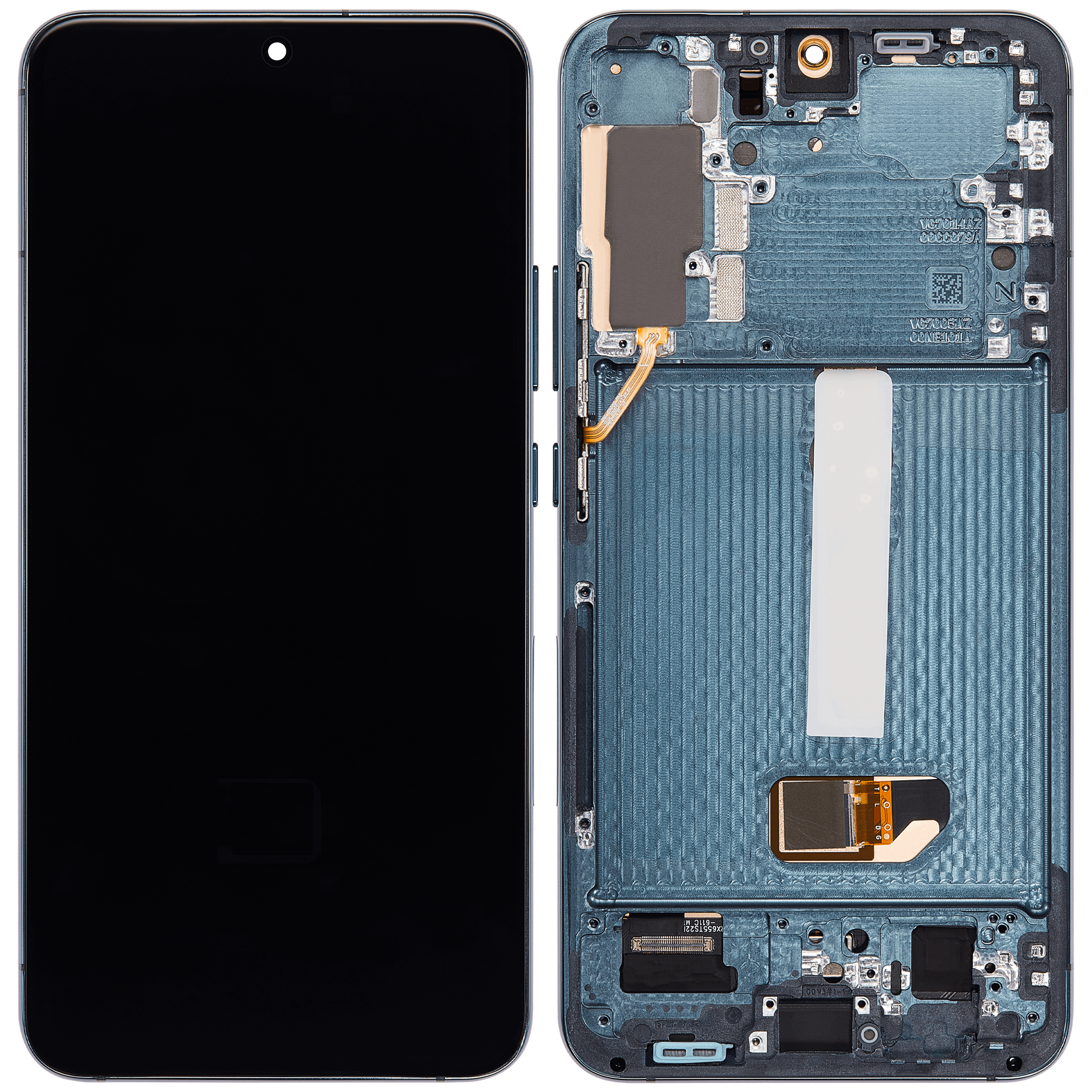 OLED-Display mit Rahmen für Samsung Galaxy S22 Plus 5G (US & Internationale Version) (Aftermarket Plus) (120Hz) (Grün)