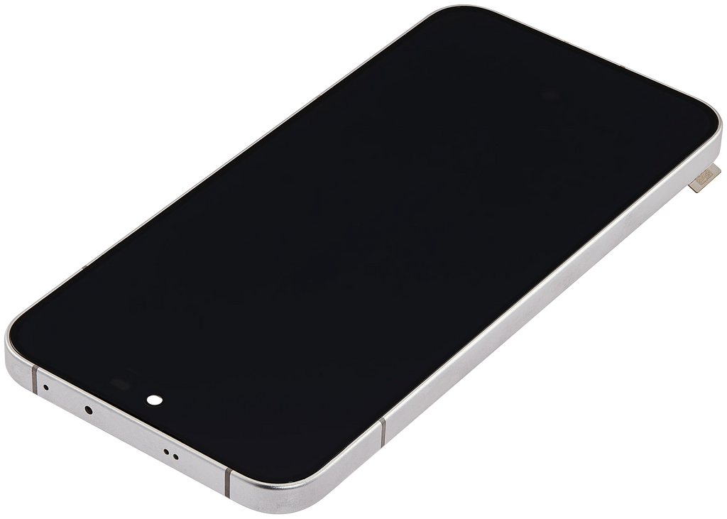 OLED-Display mit Rahmen für OPPO Reno 13 (Refurbished) (Plume White)