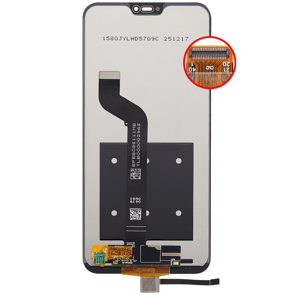 LCD-Display ohne Rahmen für Xiaomi Mi A2 Lite / Redmi 6 Pro (Aftermarket Plus) (Alle Farben)