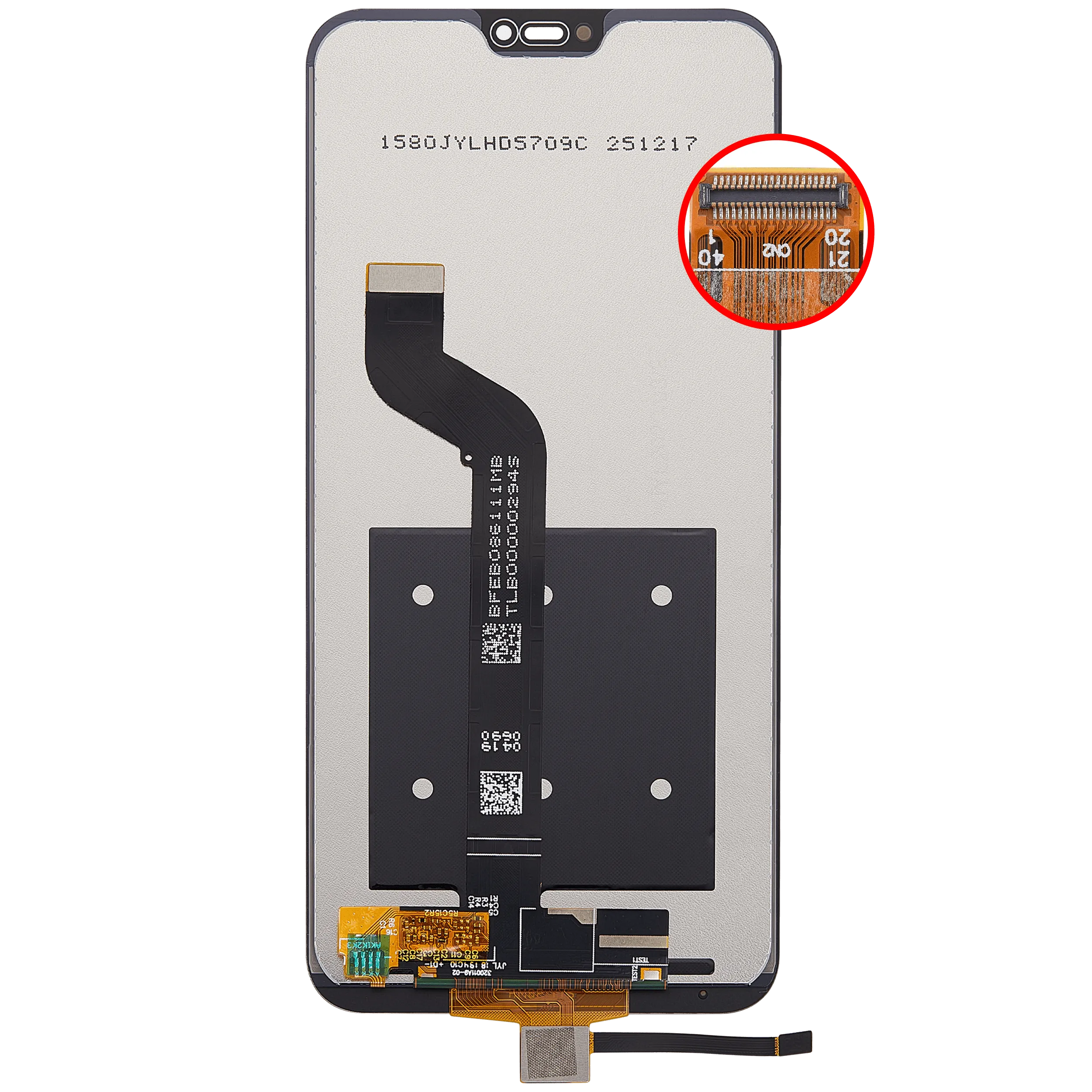 LCD-Display ohne Rahmen für Xiaomi Mi A2 Lite / Redmi 6 Pro (Aftermarket Plus) (Alle Farben)