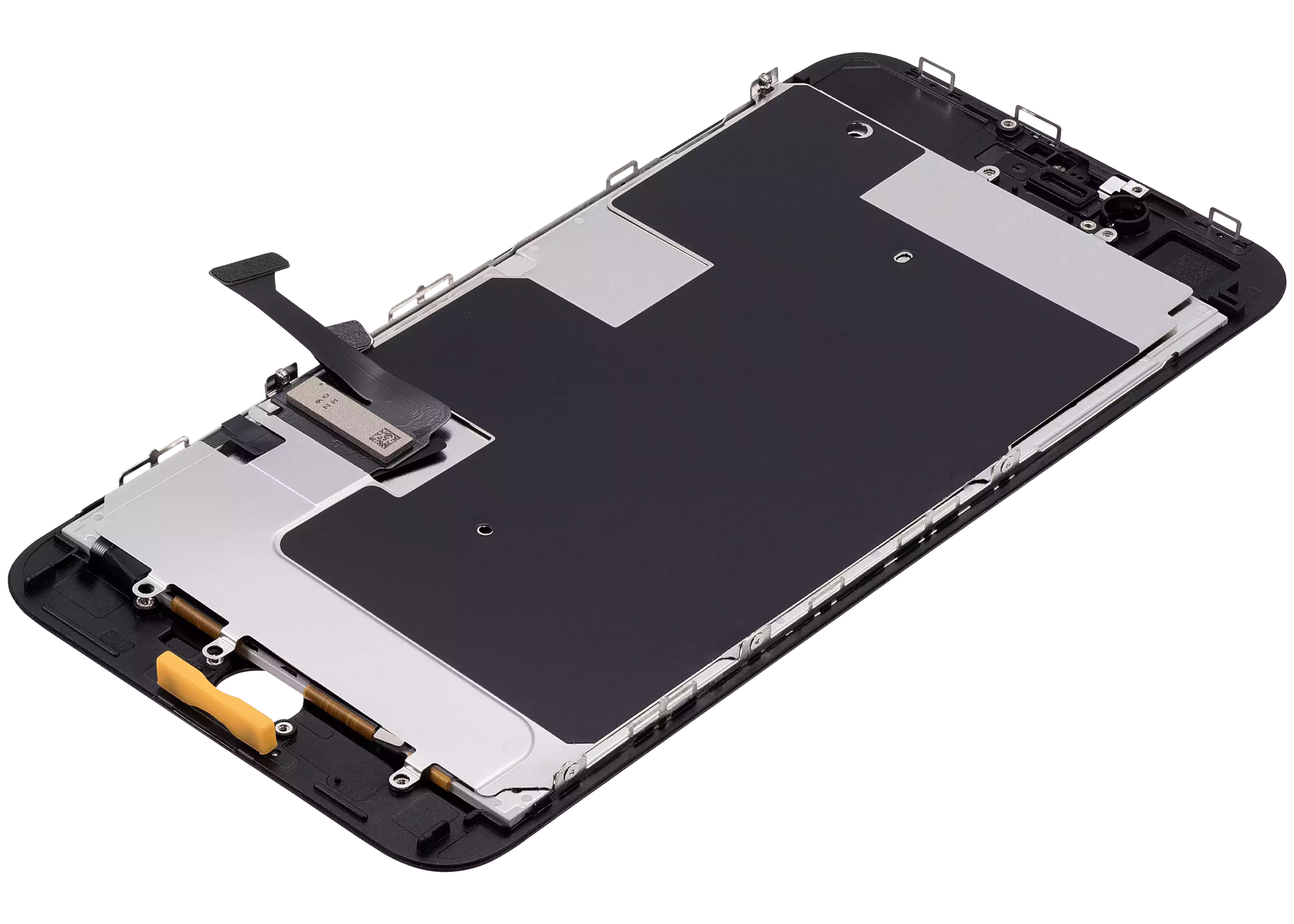 LCD-Display mit Stahlplatte für iPhone 8 Plus (Aftermarket: AQ7) (Schwarz)