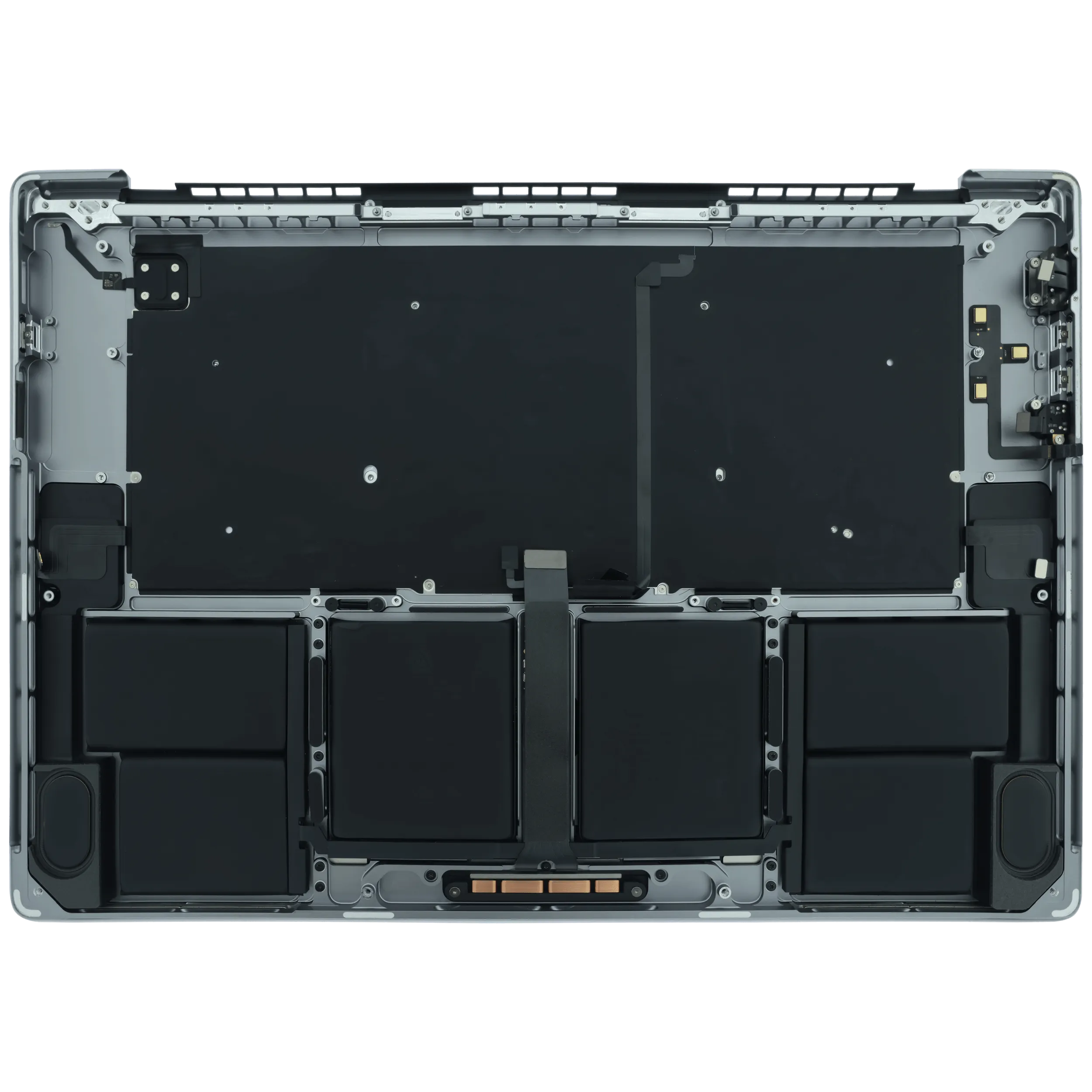 Top Case mit Akku and Keyboard (ANSI US) für MacBook Pro 16" A2485 (2021) / A2780 (2023) (gebrauchter OEM-Ausbau, Qualität B) (Space Grau)