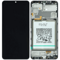 LCD-Display mit Rahmen Compatible für Samsung Galaxy M32 (M325) (Service Pack) (Alle Farben)