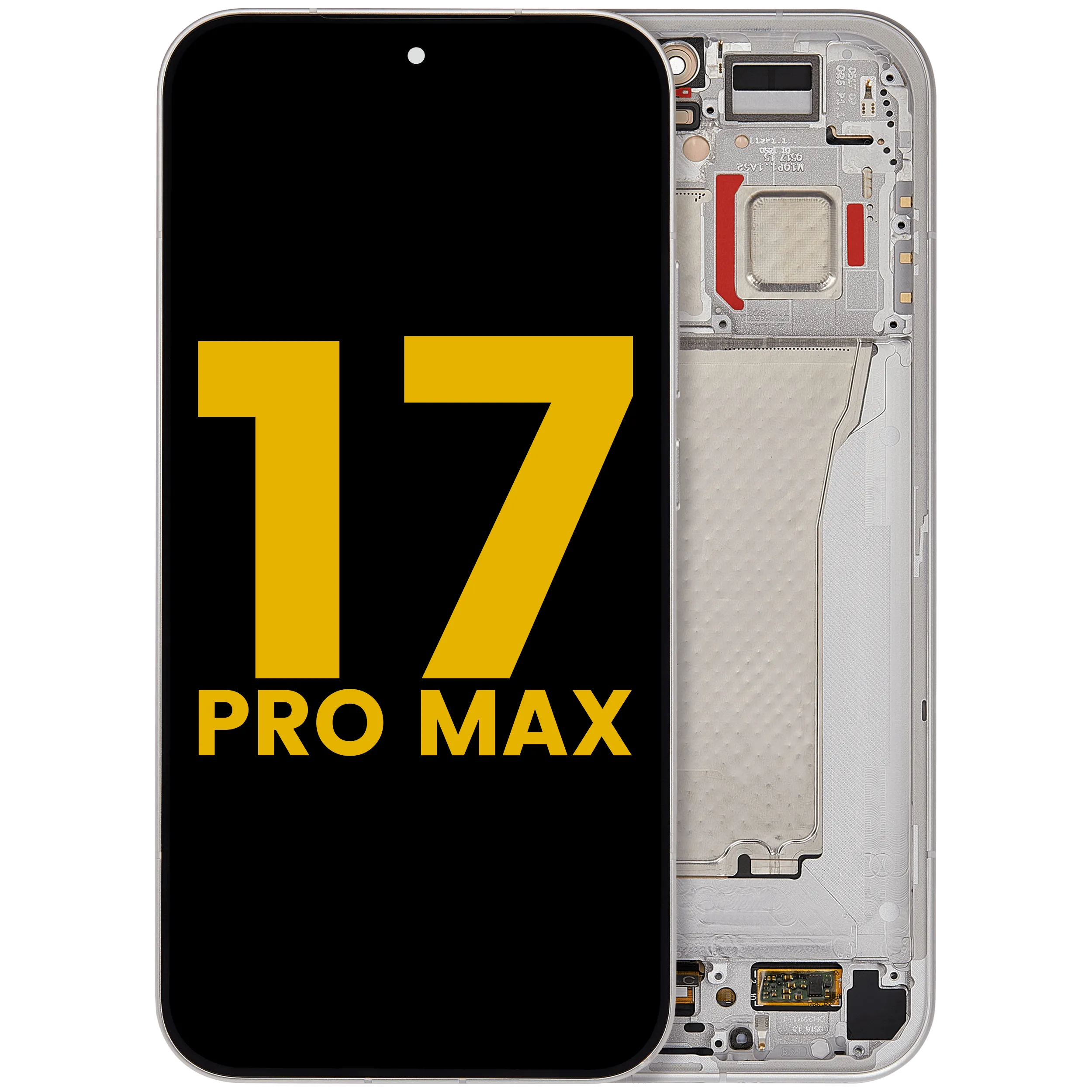 OLED-Display mit Rahmen für Xiaomi 17 Pro Max (Refurbished) (Weiß)
