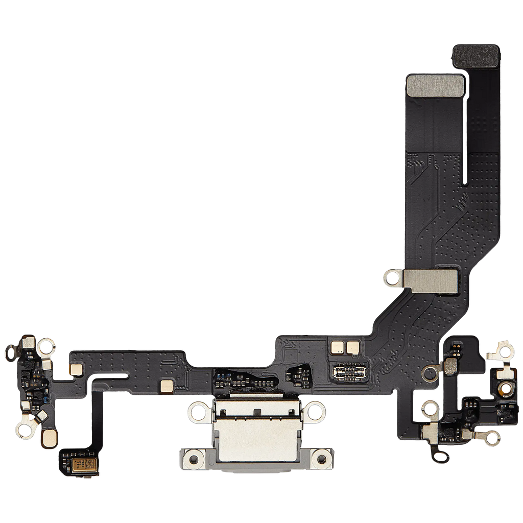 Charging Port Flex Cable for iPhone 16e (Aftermarket Plus) (White)