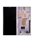 OLED-Display mit Rahmen für Samsung Galaxy S23 Ultra 5G (US & International) (Assembled) (Lavender)