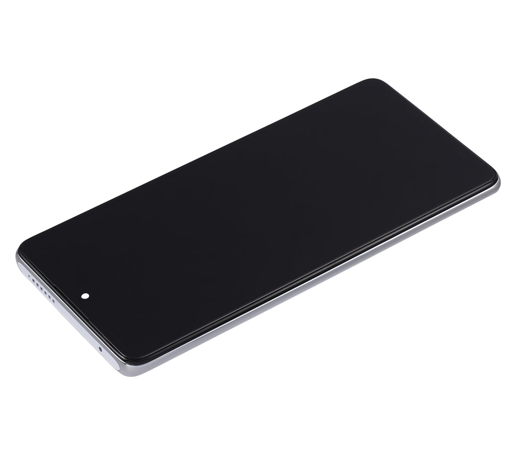 LCD Display with Frame for Xiaomi 11T (Aftermarket Incell) (Moonlight White)
