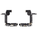 Ladebuchse Flex Cable für iPhone 15 Pro Max (gebrauchter OEM-Ausbau) (Schwarz Titanium)
