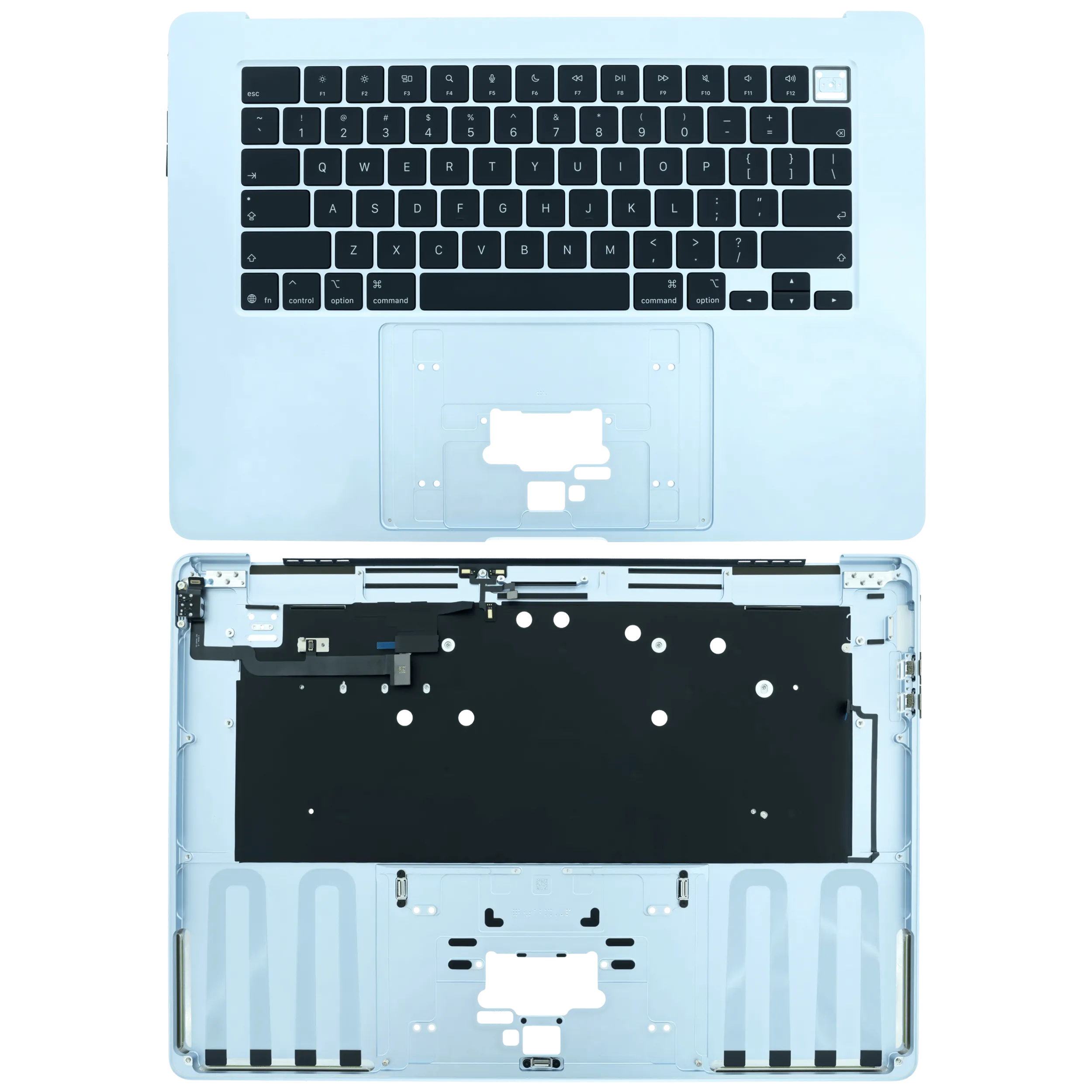 Top Case mit Keyboard (ANSI US) für MacBook Air 15" A3448 (2026) (Original OEM) (Sky Blue)
