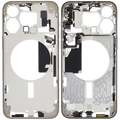 Midframe/Rahmen mit Small Parts für iPhone 15 Pro Max (EU / Global Version) (gebrauchter OEM-Ausbau, Qualität B) (Natural Titanium)