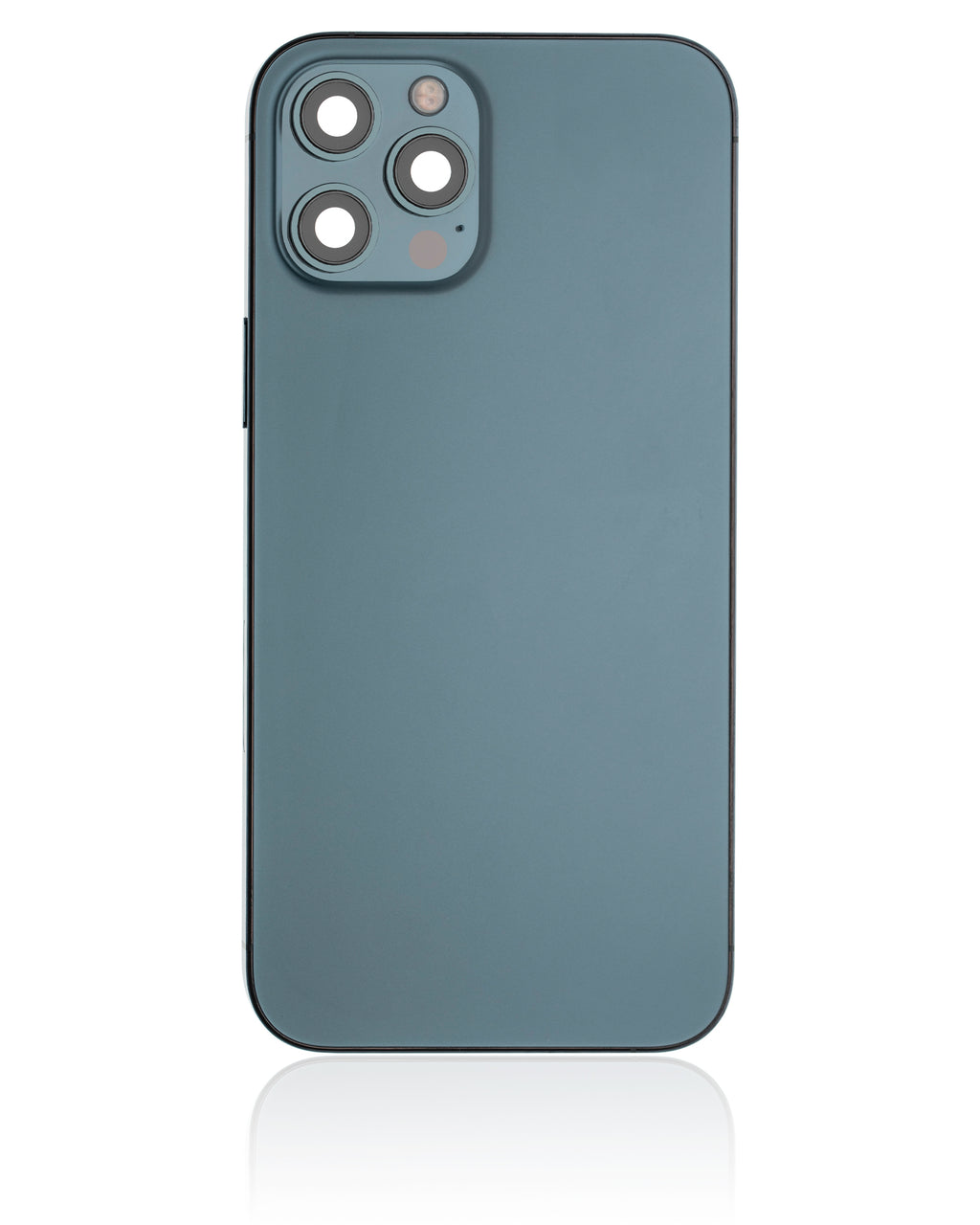 Backcover/Rahmen mit Small Parts für iPhone 12 Pro Max (EU / Global Version) (gebrauchter OEM-Ausbau, Qualität A) (Pacific Blau)