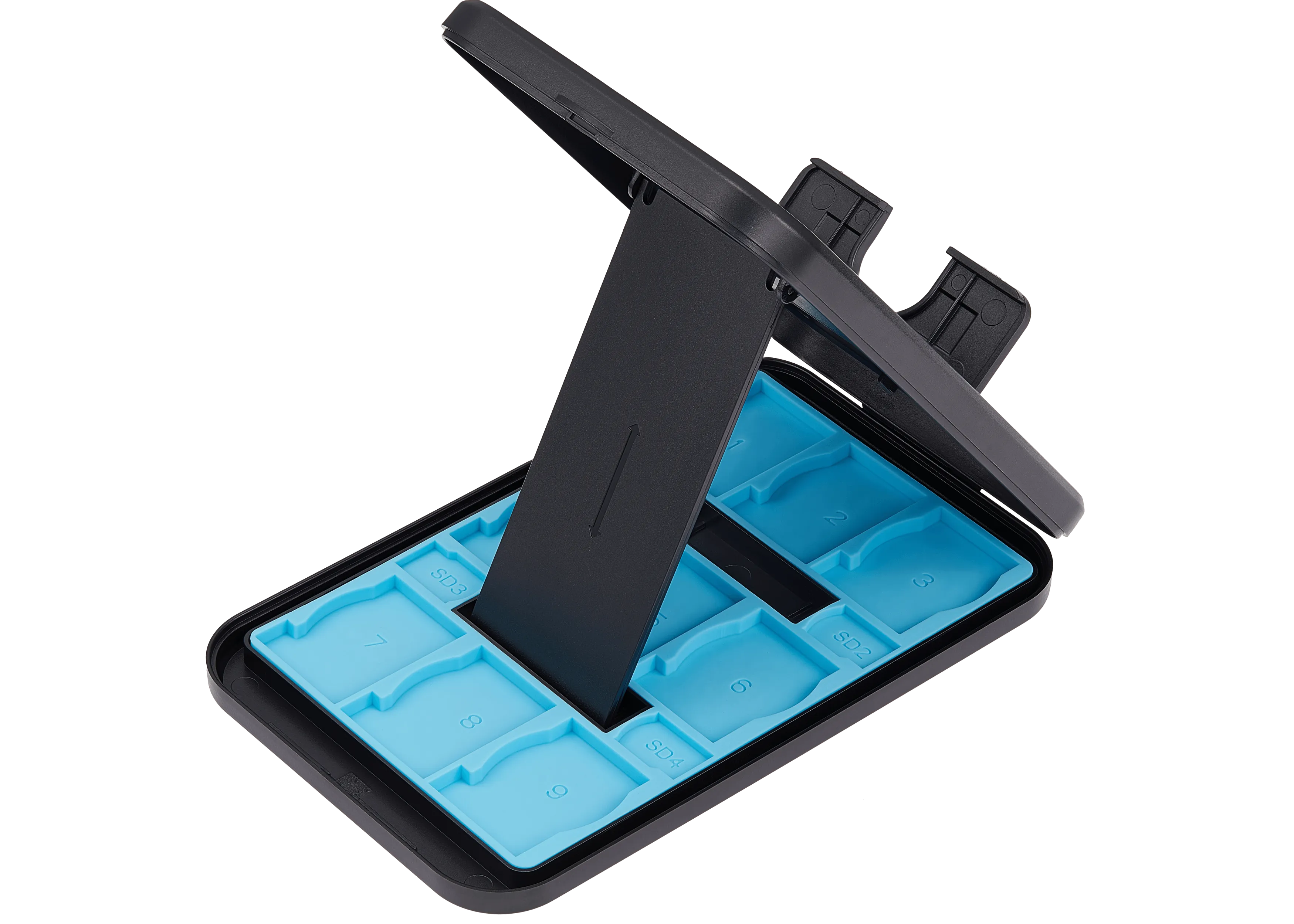 Card Box Stand für Nintendo Switch / Switch 2 / Switch Lite / Switch OLED Console (Blau)