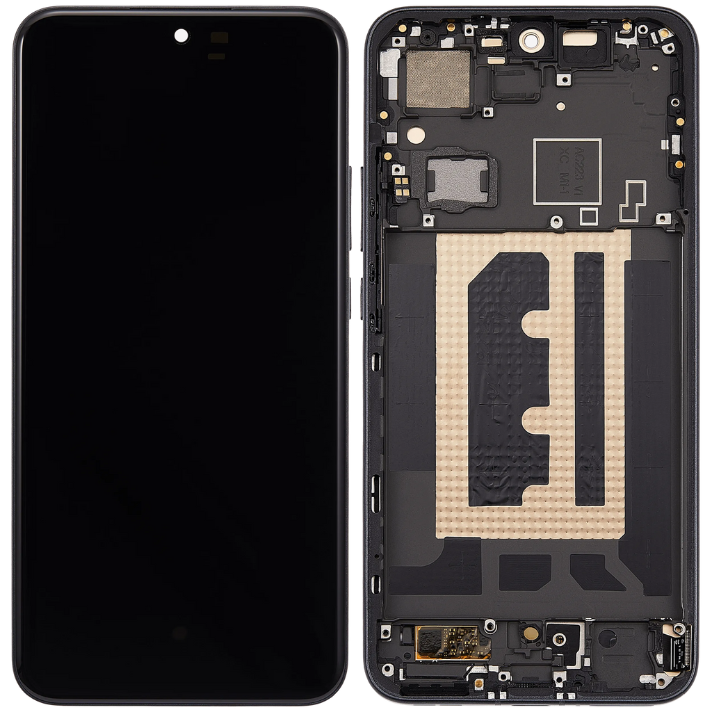 OLED-Display mit Rahmen für Oppo Reno 13 Pro (Refurbished) (Graphite Grau)