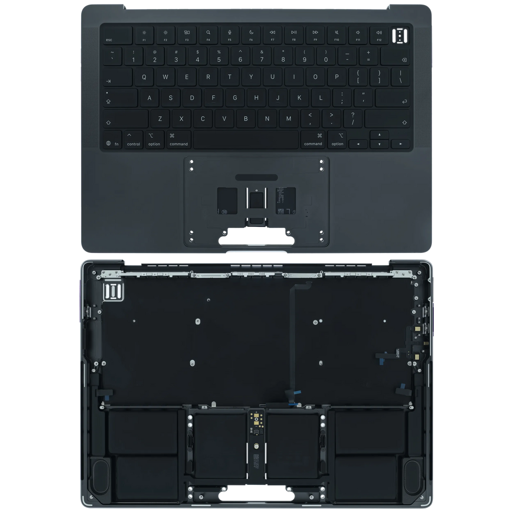 Top Case mit Keyboard (ANSI US) für MacBook Pro 14" A3426 (2026) (Original OEM) (Space Schwarz)