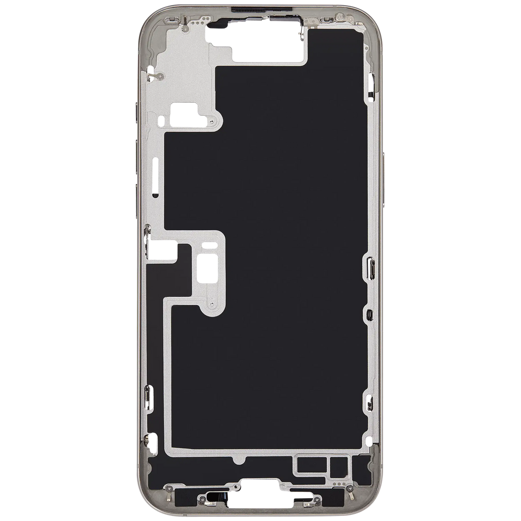 Midframe/Rahmen mit Power And Volume Button für iPhone 16 Pro Max (EU / Global Version) (Aftermarket Plus) (Natural Titanium)