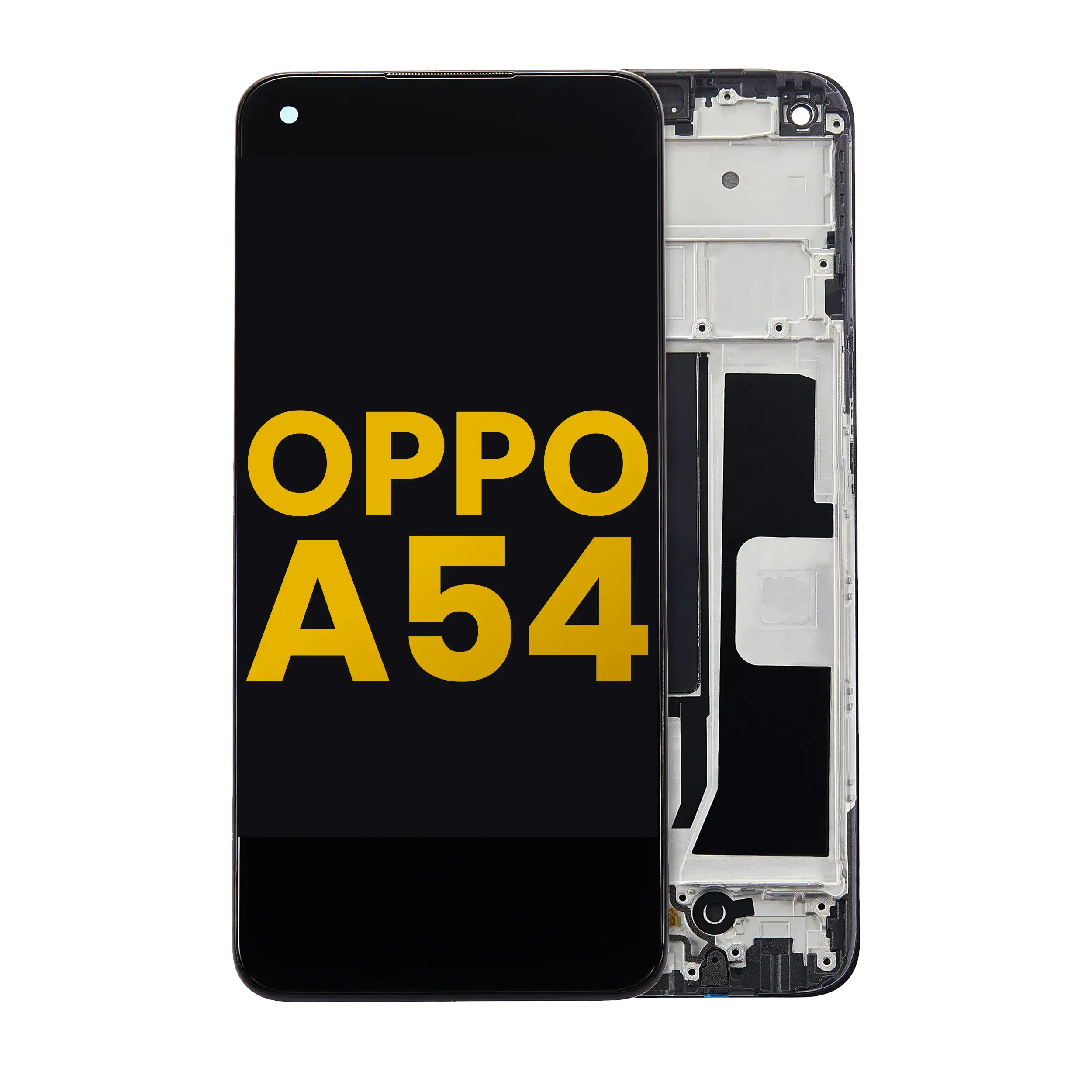 LCD-Display mit Rahmen für OPPO A54 5G (Refurbished) (Alle Farben)