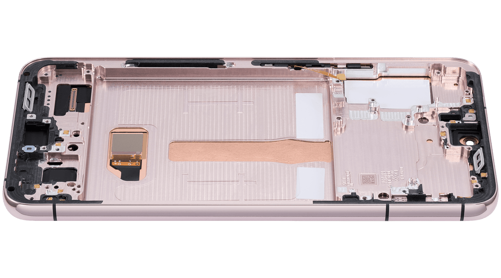 OLED-Display mit Rahmen für Samsung Galaxy S22 Plus 5G (US & Internationale Version) (Aftermarket Plus) (120Hz) (Pink Gold / Violet)