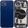 Backcover/Rahmen mit Ladebuchse Flex & Small Parts für iPhone 12 (EU / Global Version) (gebrauchter OEM-Ausbau, Qualität B) (Blau)